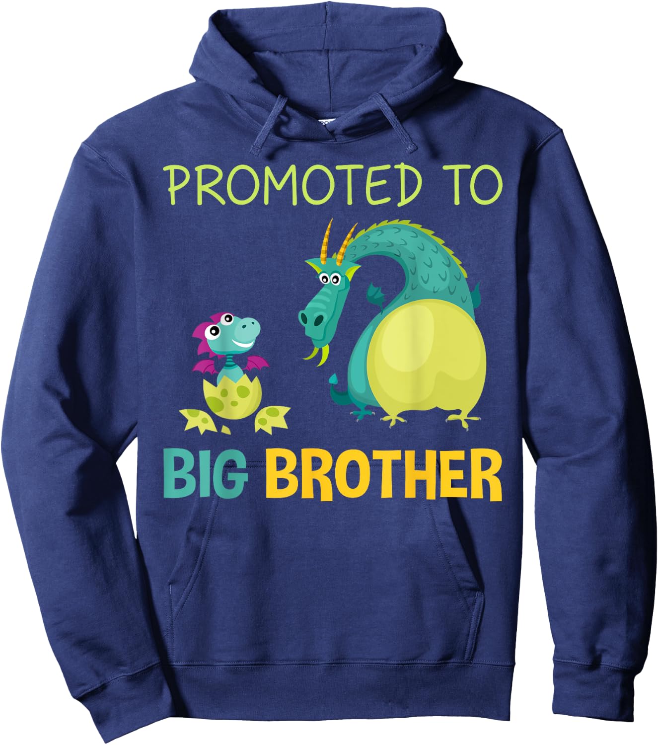Promoted To Big Brother Shirt Dragon Hoodie - Hoodie | Navy