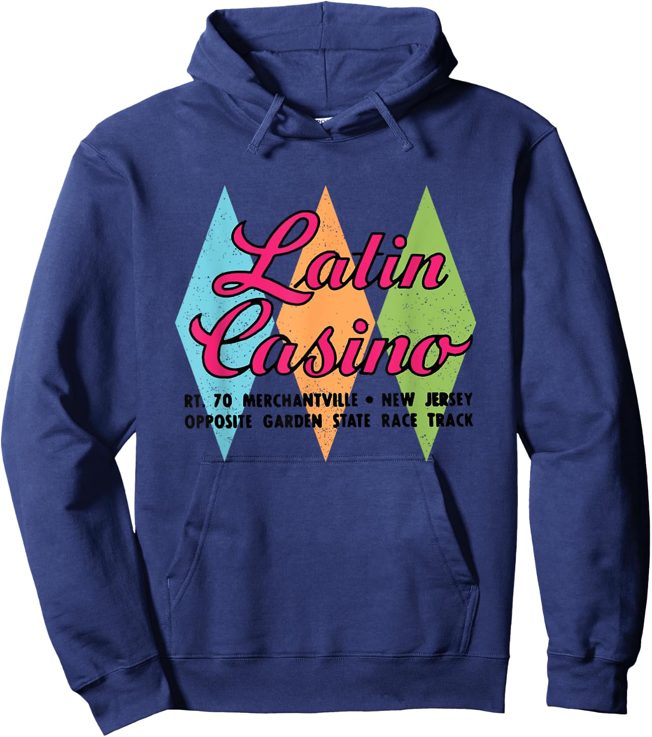 Latin Casino Cherry Hill, New Jersey Vintage Hoodie - Hoodie | Navy