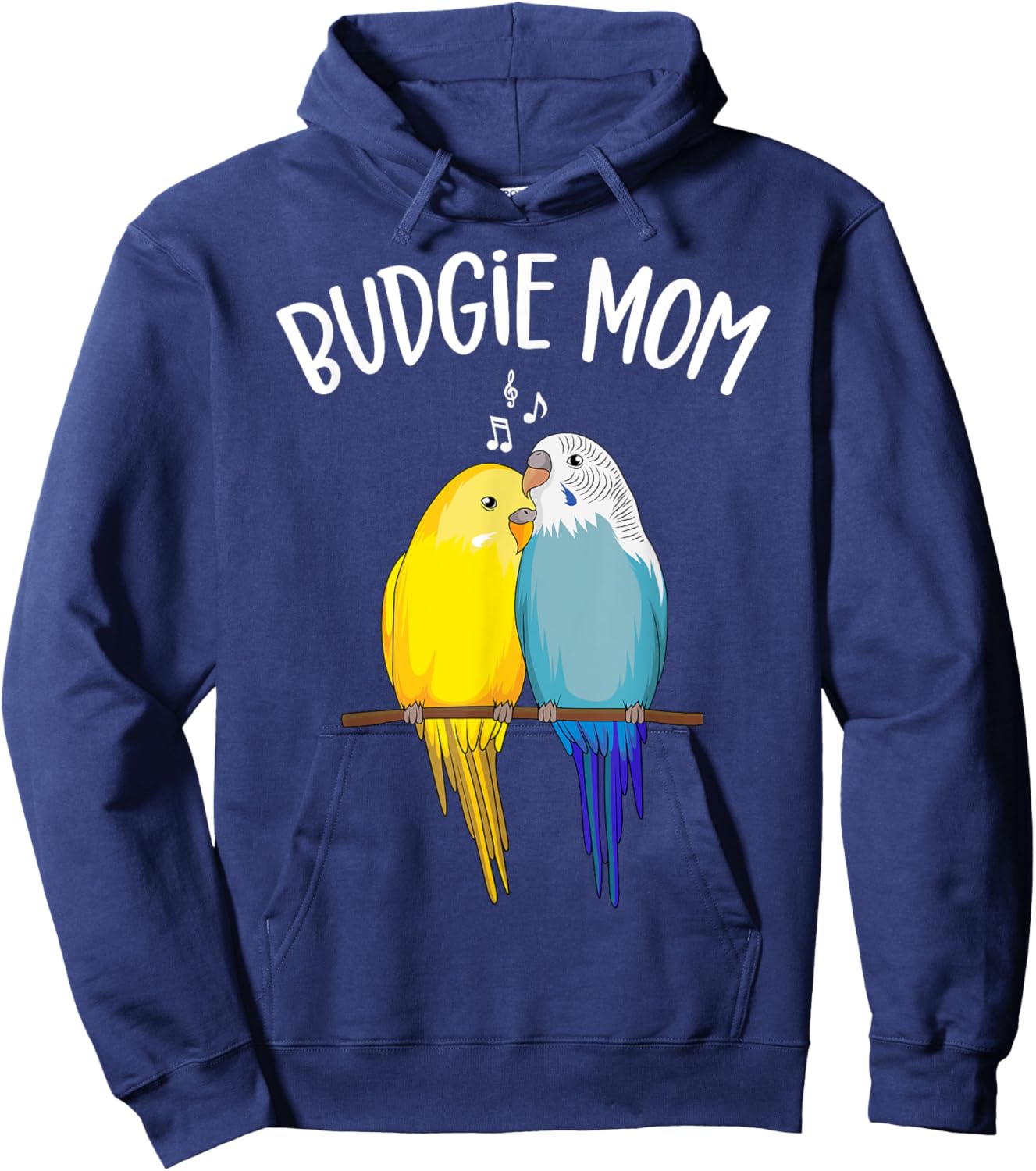 Budgie Mom Parakeet Budgerigar Funny Women Hoodie - Hoodie | Navy