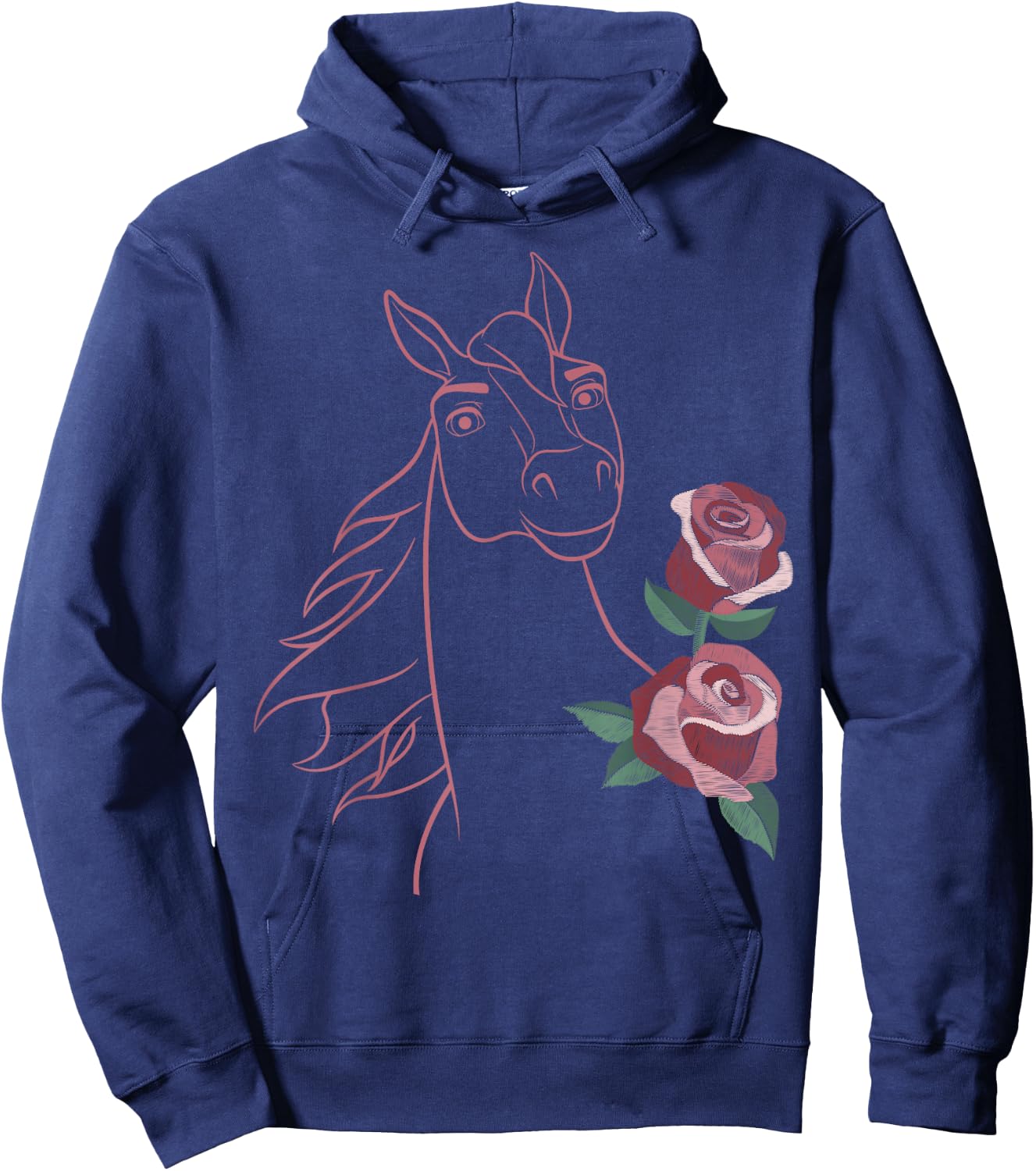 DreamWorks Spirit Riding Free Big Flower Spirit Hoodie - Hoodie | Navy