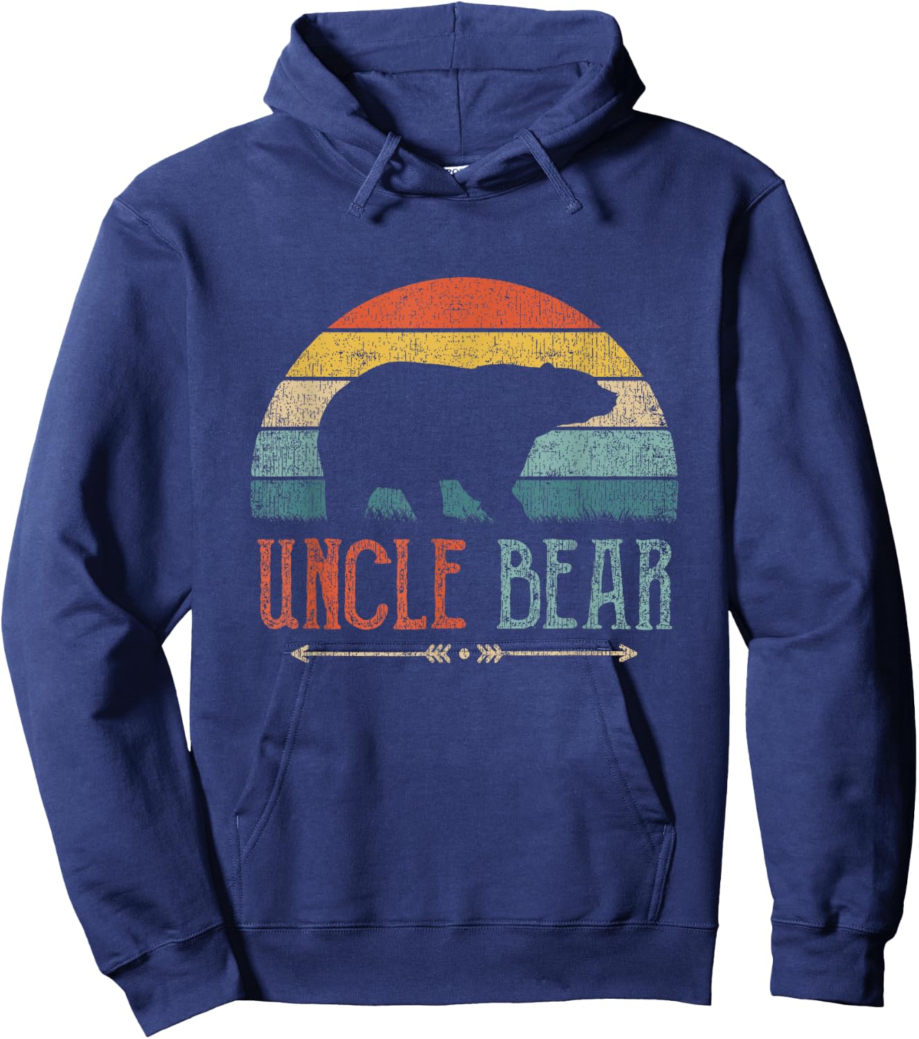 Uncle Bear Vintage Retro Uncle Hoodie - Hoodie | Navy