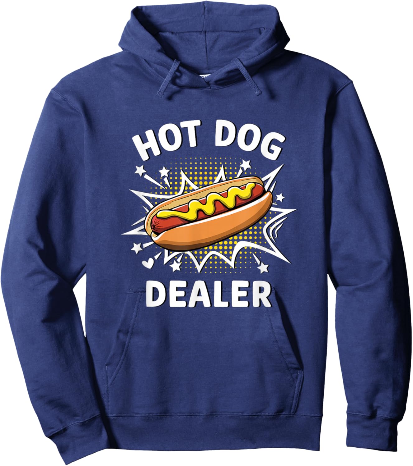 Funny Hot Dogs Dealer Hoodie - Hoodie | Navy