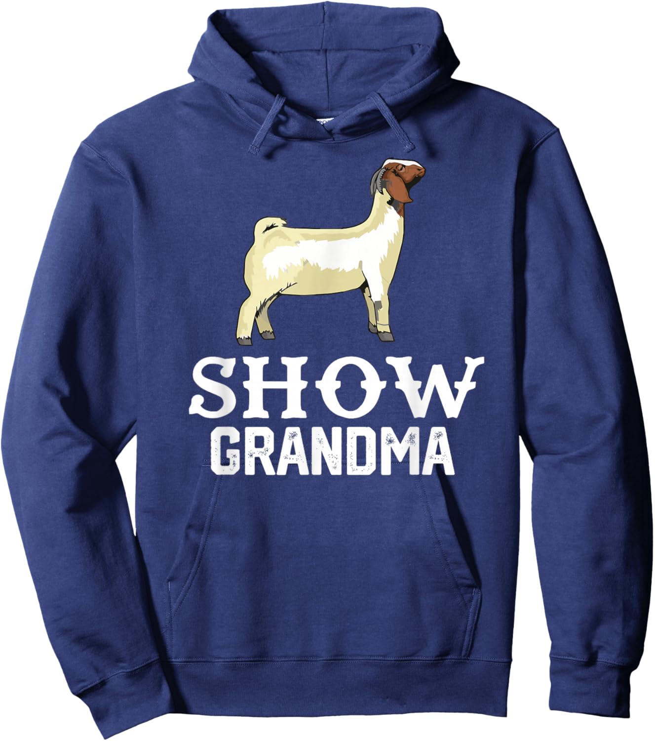 Show Boer Goat grandma Hoodie - Hoodie | Navy