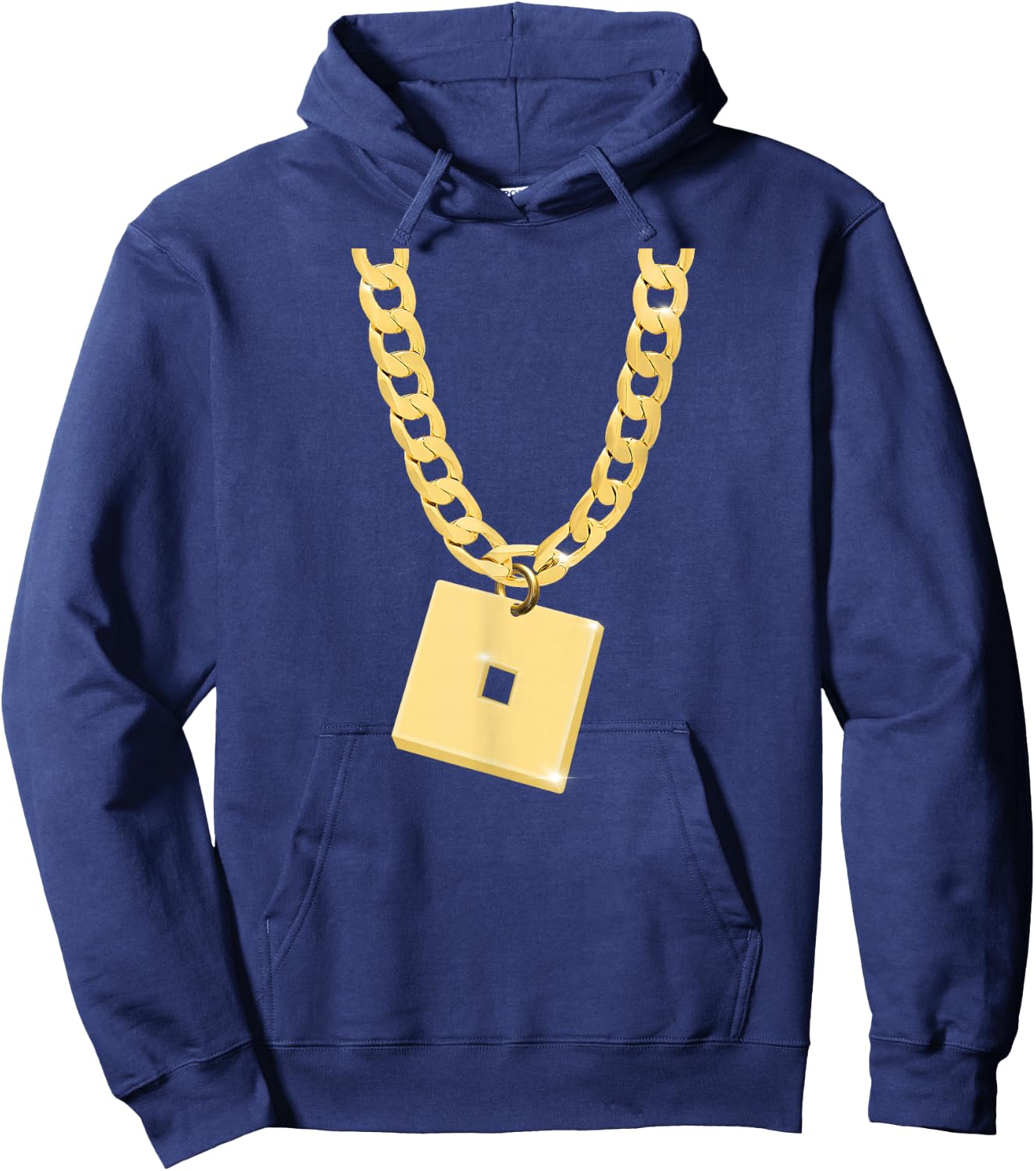 Funny robux chain nad pendant design Hoodie - Hoodie | Navy