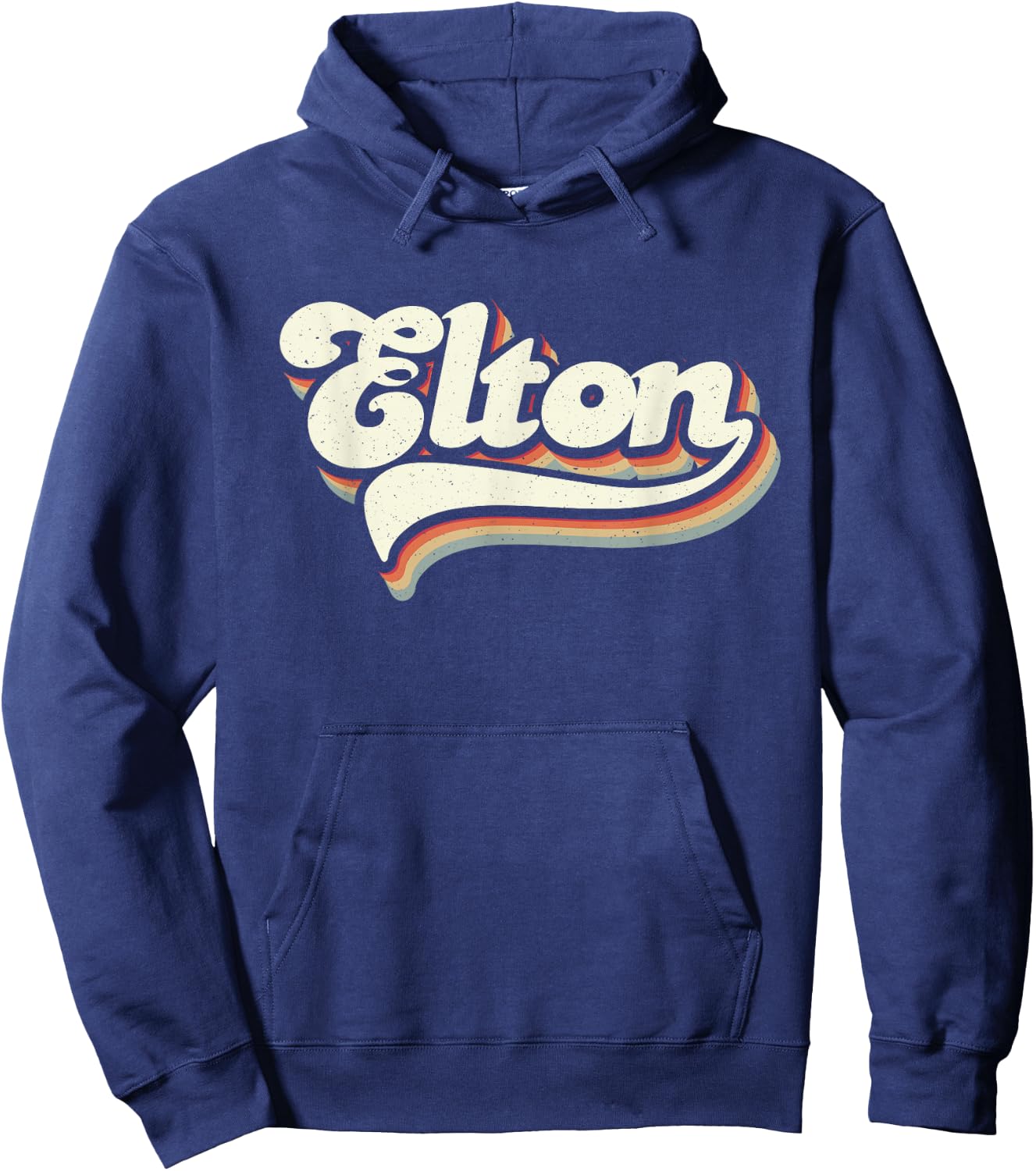 Retro Vintage Elton Hoodie - Hoodie | Navy