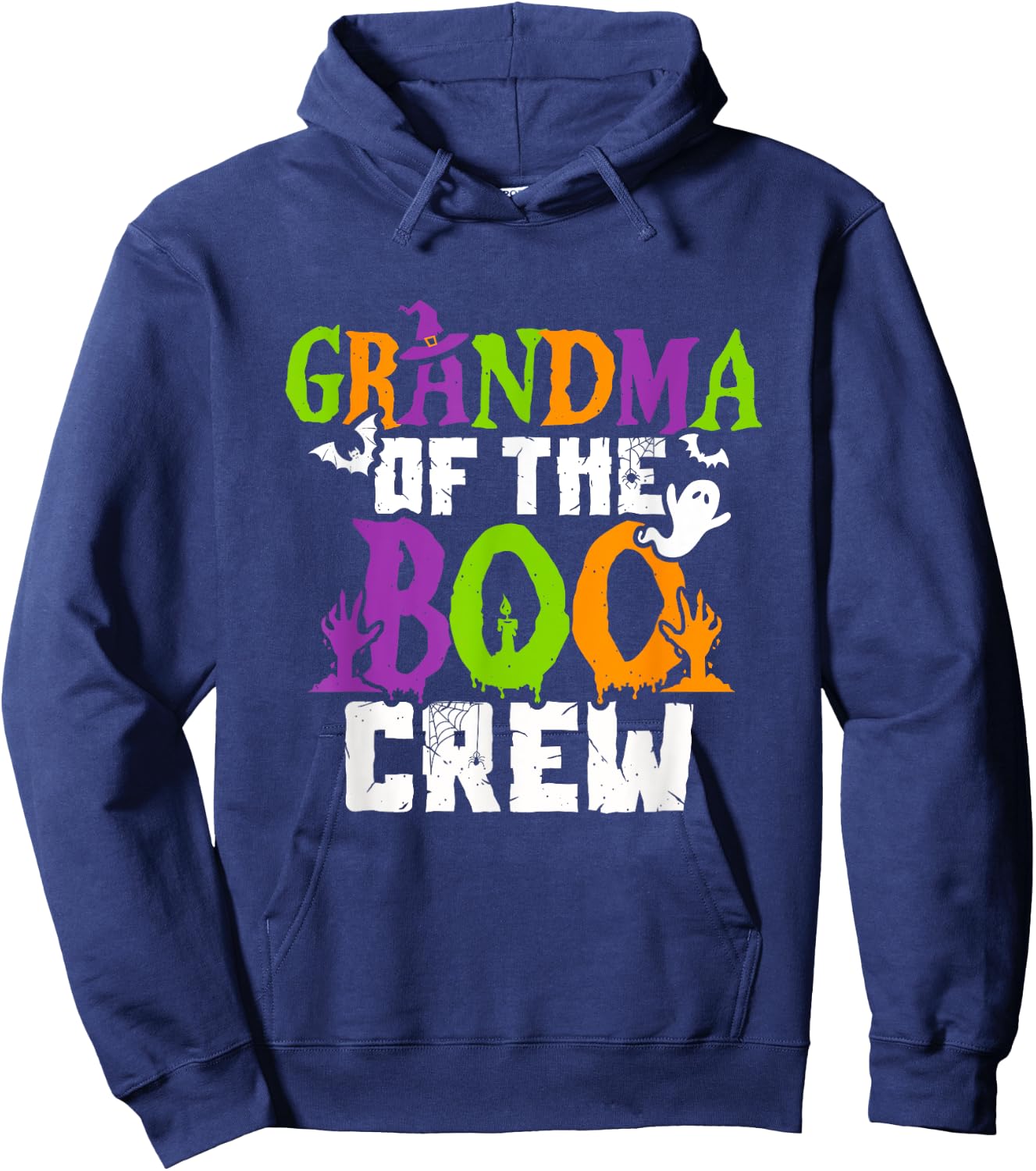 Halloween Grandma Crew Grandmother Spooky Party Hoodie - Hoodie | Navy