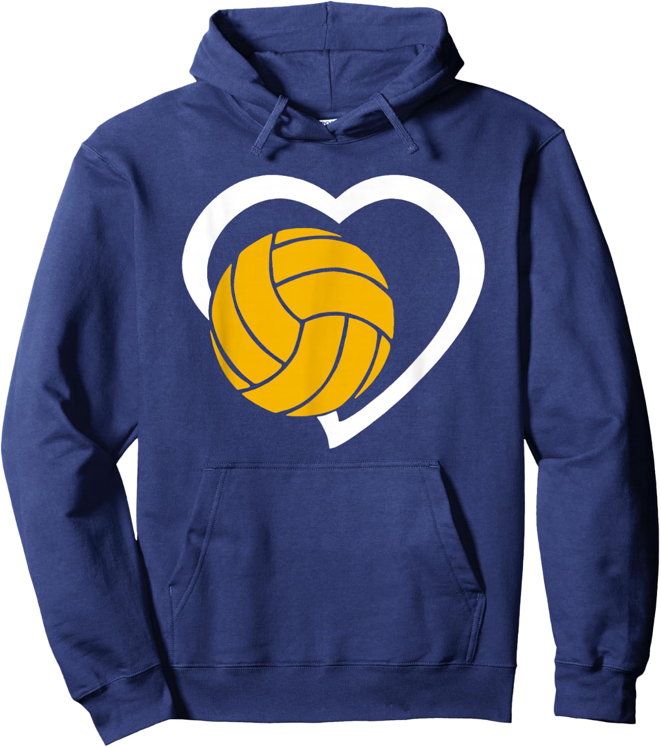 Water Handball Love Heart Symbol Swimming Sport Hoodie - Hoodie | Navy