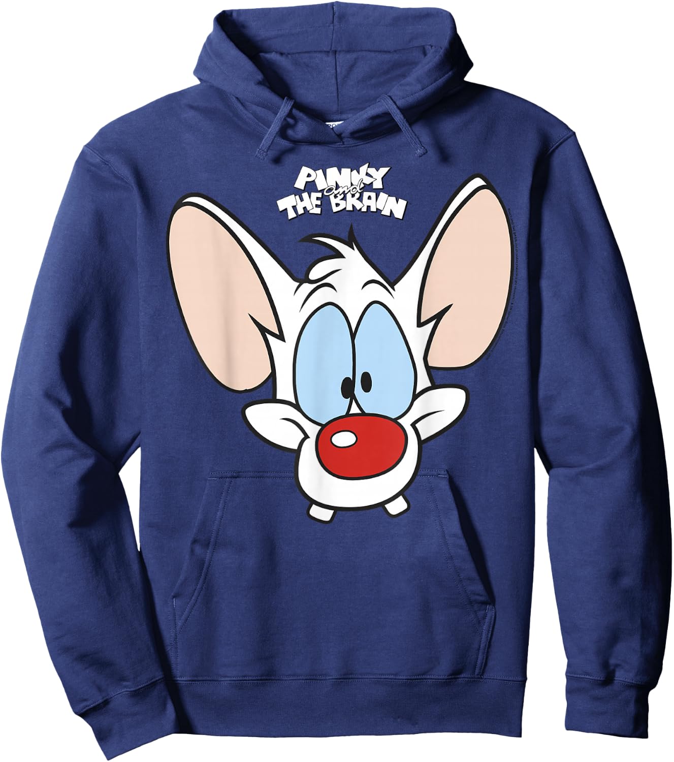 Pinky And The Brain Pinky Big Face Hoodie - Hoodie | Navy