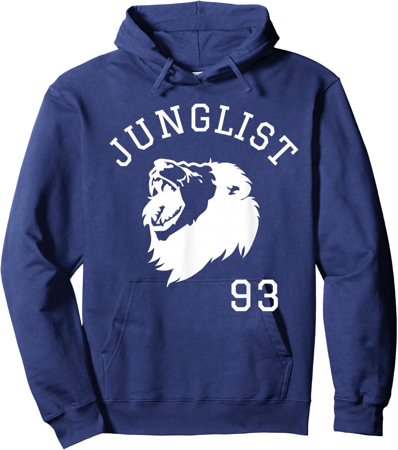 Junglist Massive Drum and Bass Lion Hoodie - Hoodie | Navy