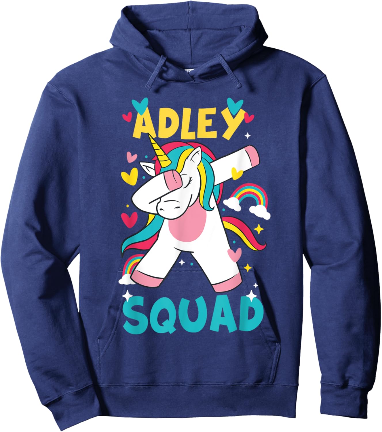 Adley Merch Unicorn Design Hoodie - Hoodie | Navy