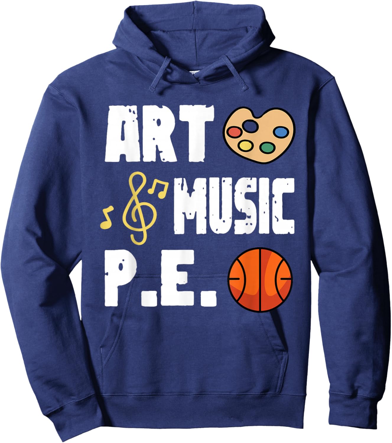 Art Music P.E PE Teacher Hoodie - Hoodie | Navy