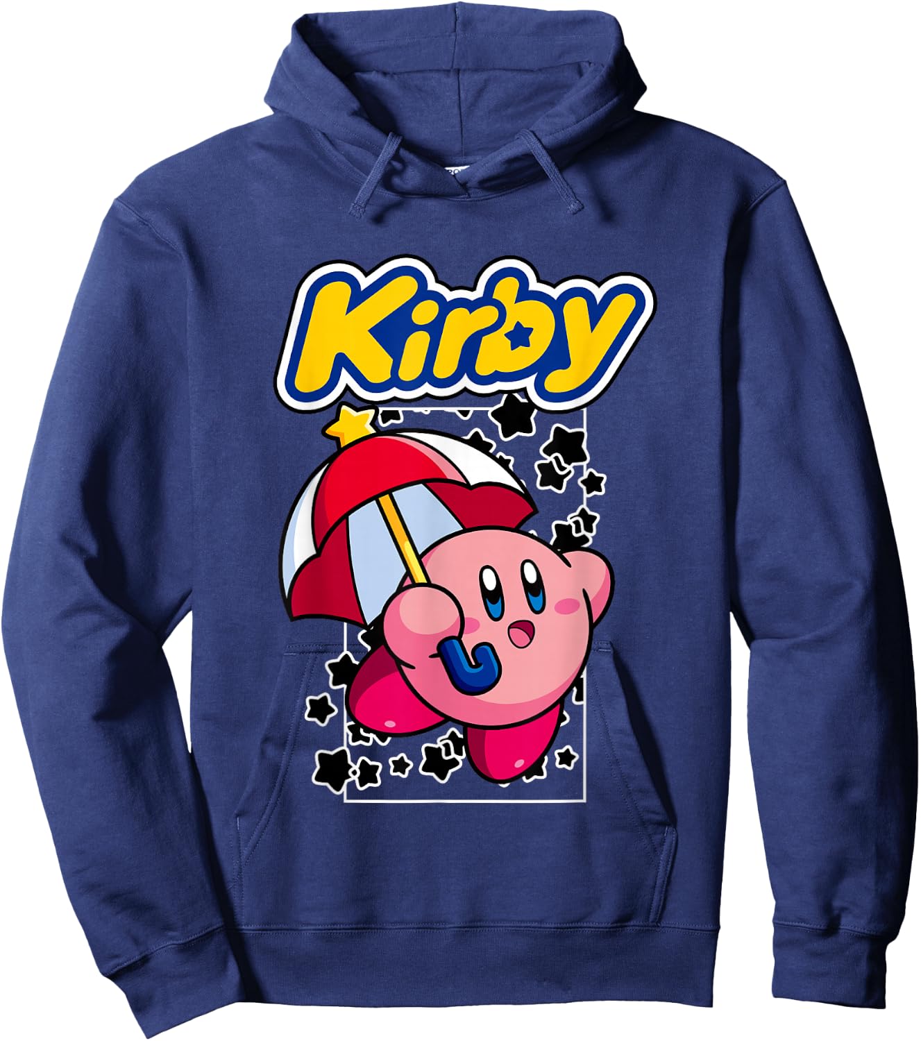 Kirby Many Emotions Nintendo Character Box Up Hoodie - Hoodie | Navy