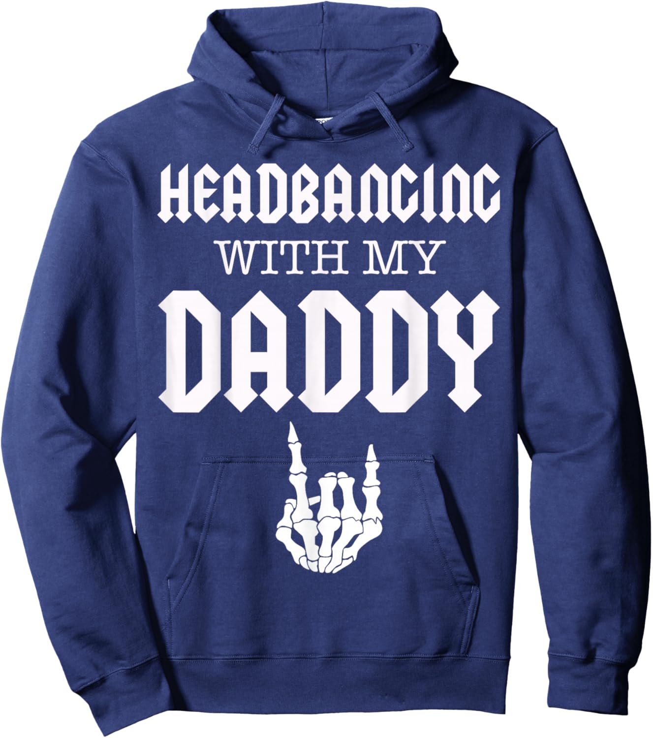 Kids Toddler Metal Concert Hoodie - Hoodie | Navy