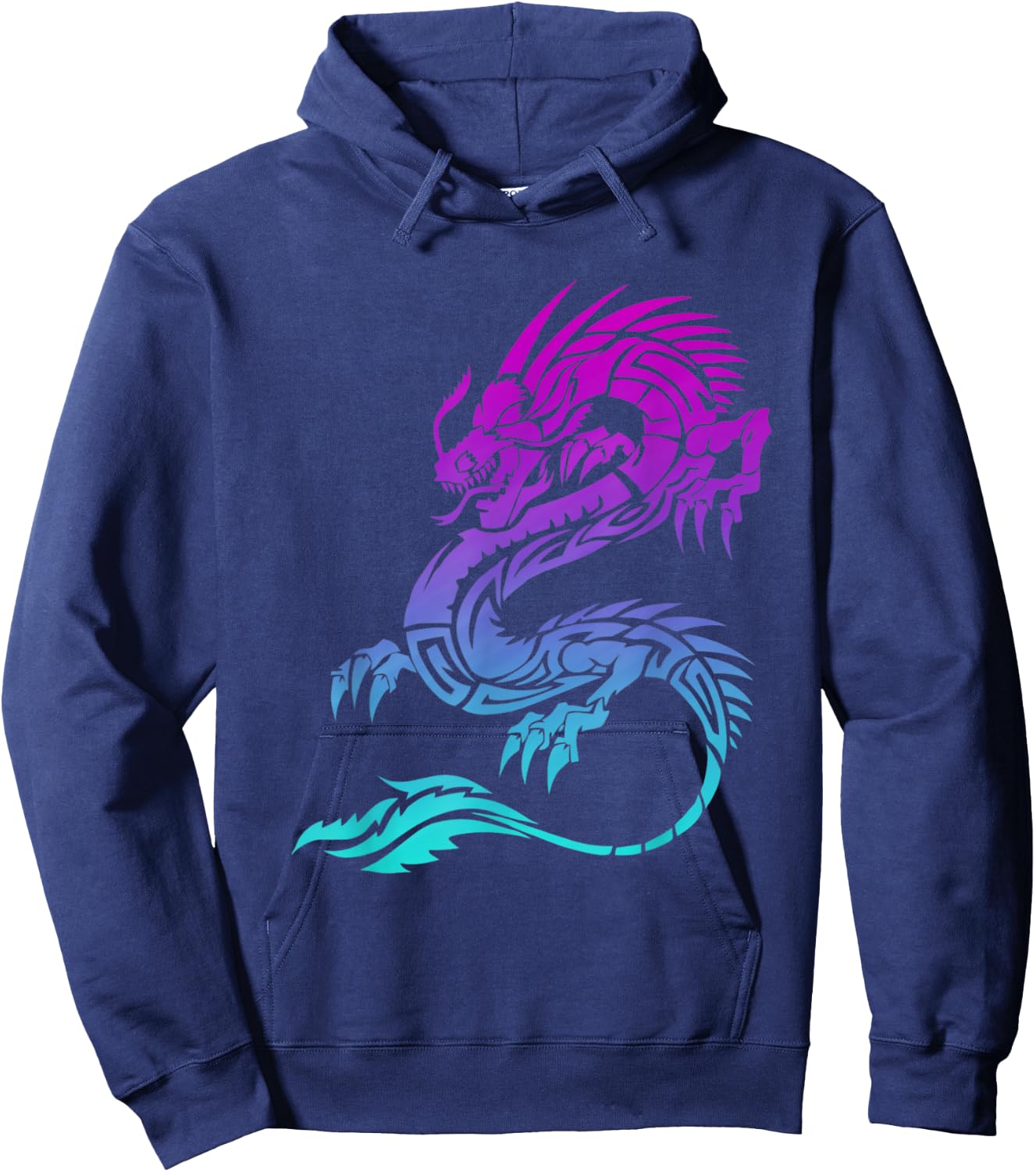 Galaxy dragon Tribal design dragon Hoodie - Hoodie | Navy