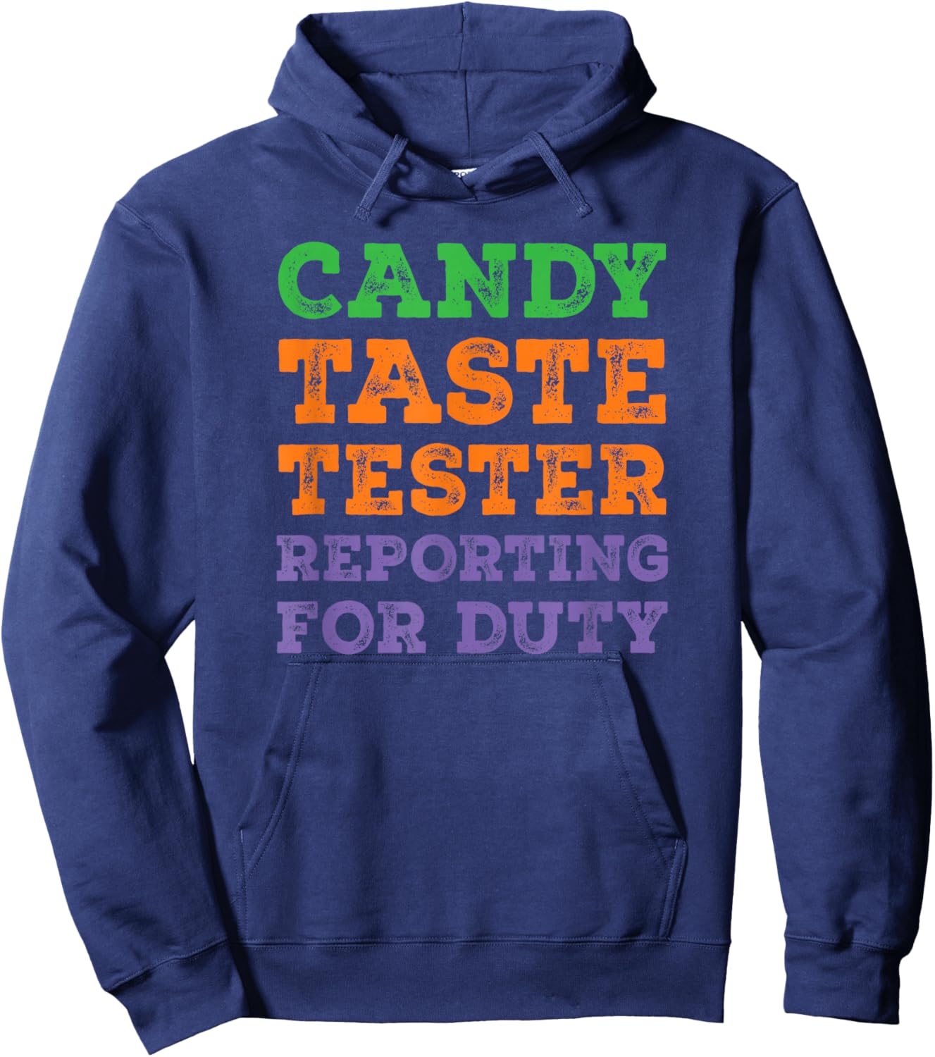 Funny Halloween Dad Joke Candy Taste Tester Hoodie - Hoodie | Navy