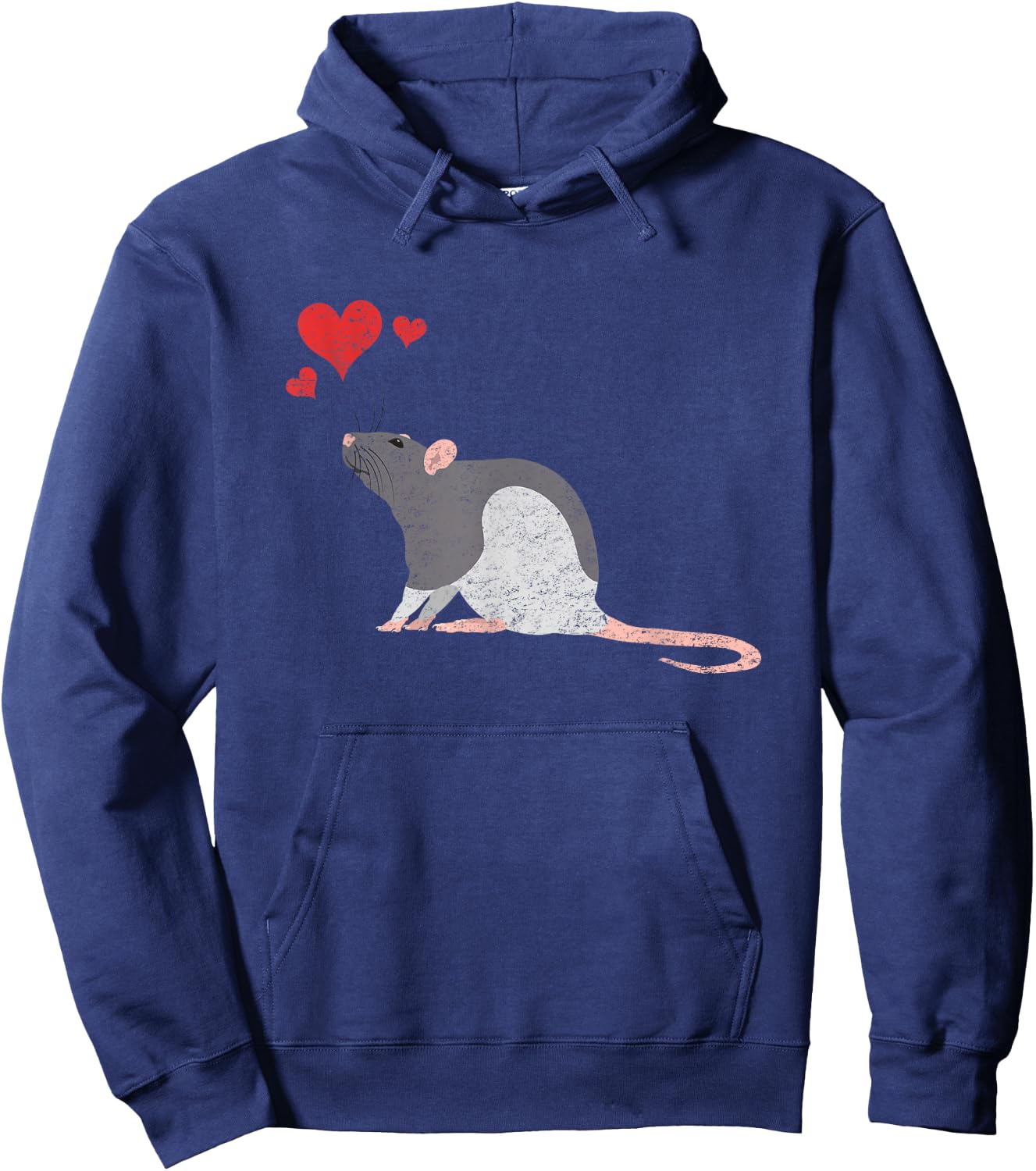 Cute Rat Lover Pet Mouse or Rodent Gift Hoodie - Hoodie | Navy
