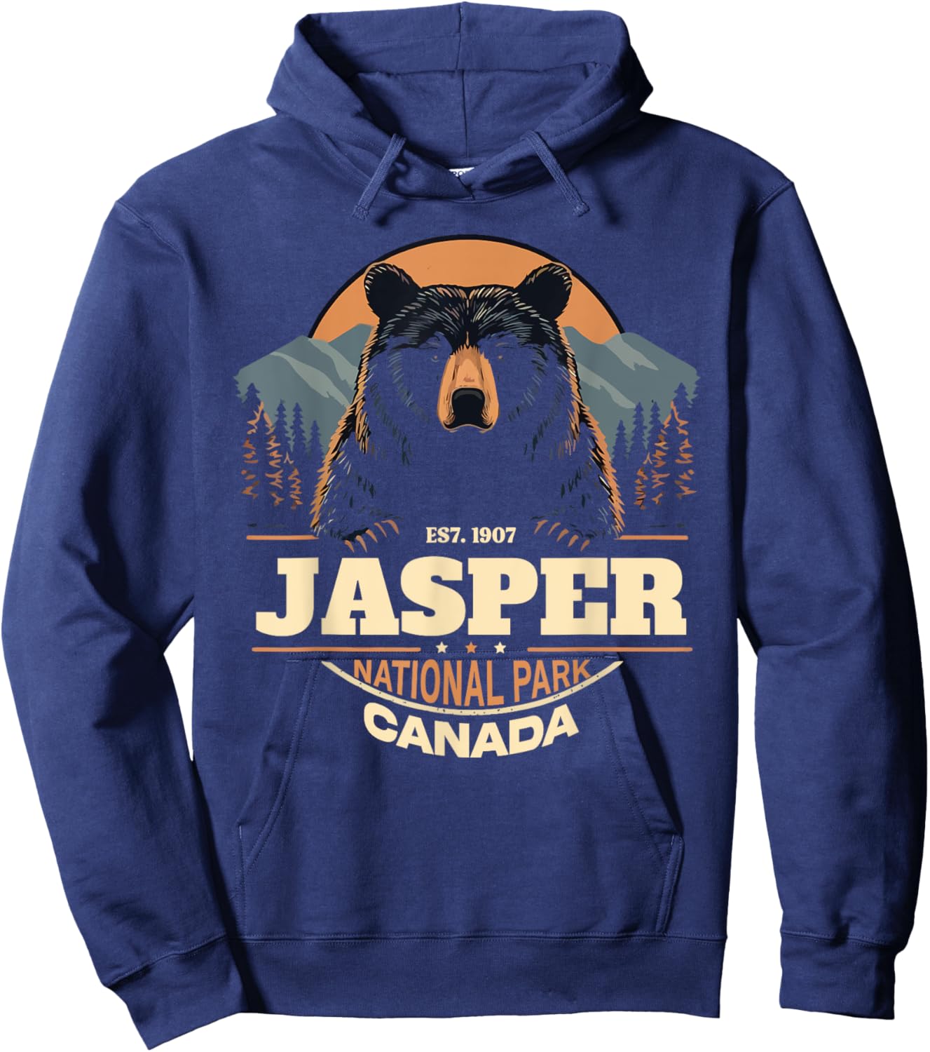Jasper National Park British Columbia Canada Hoodie - Hoodie | Navy