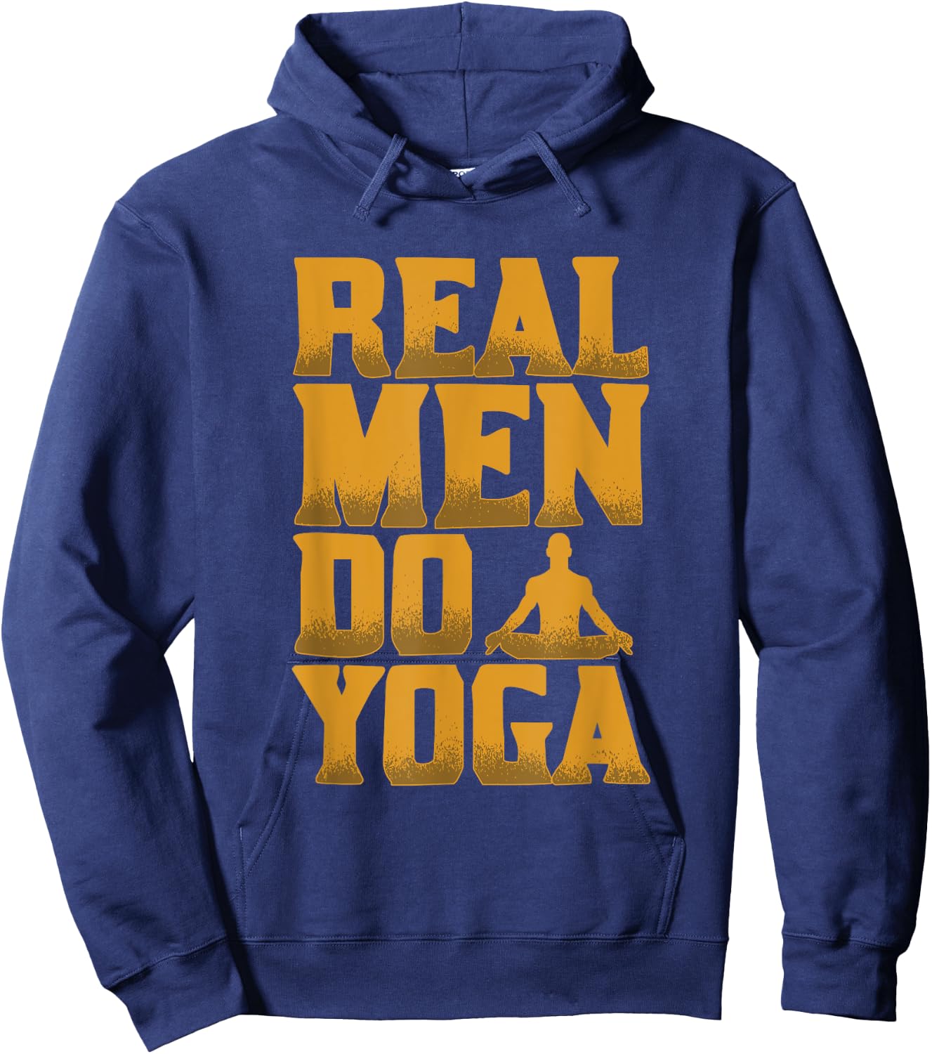 Real Men Do Yoga Funny Gift Who Love Yoga Hoodie - Hoodie | Navy