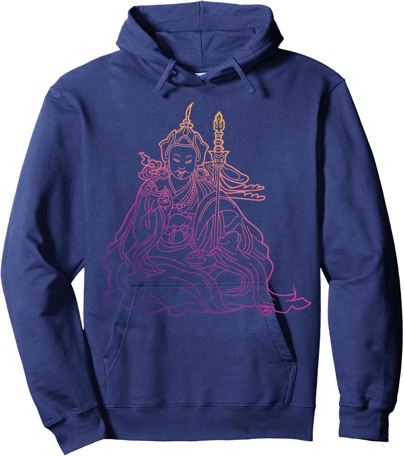 Padmasambhava Guru Rinpoche Tibetan Buddha Hoodie - Hoodie | Navy