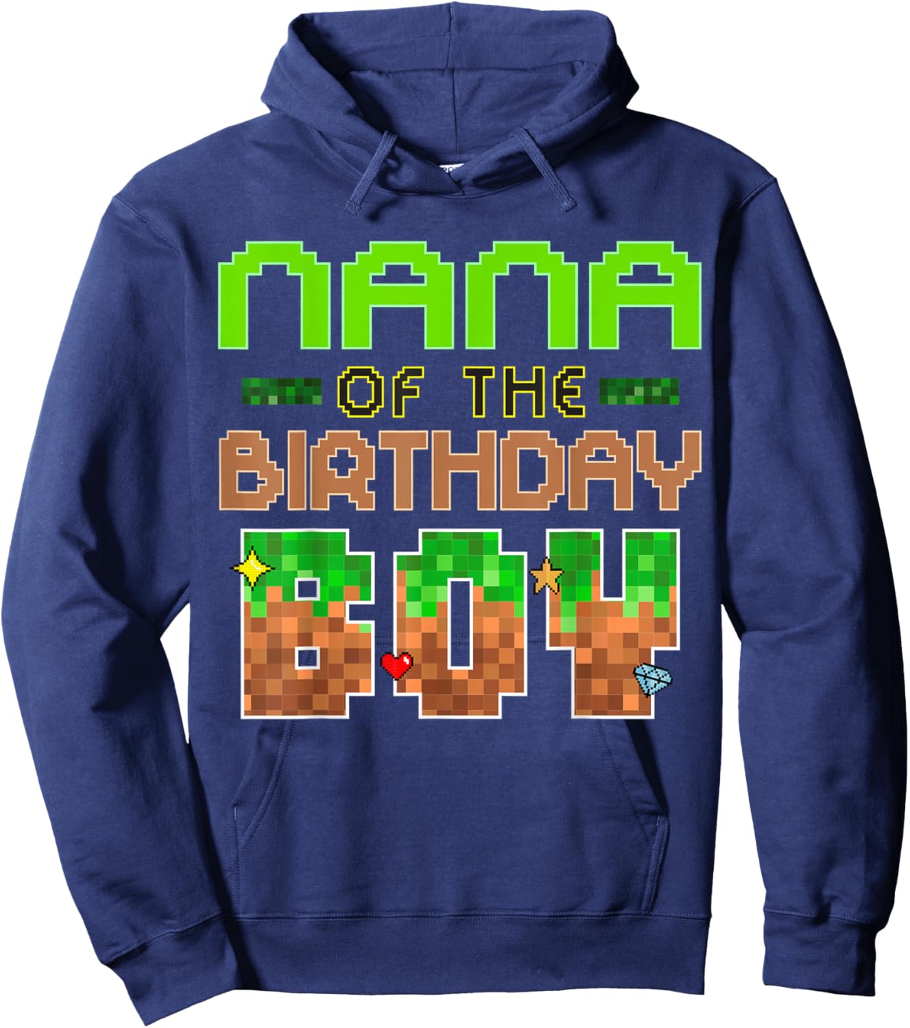 Epic Birthday Boy Gaming Party Look for Nana Hoodie - Hoodie | Navy