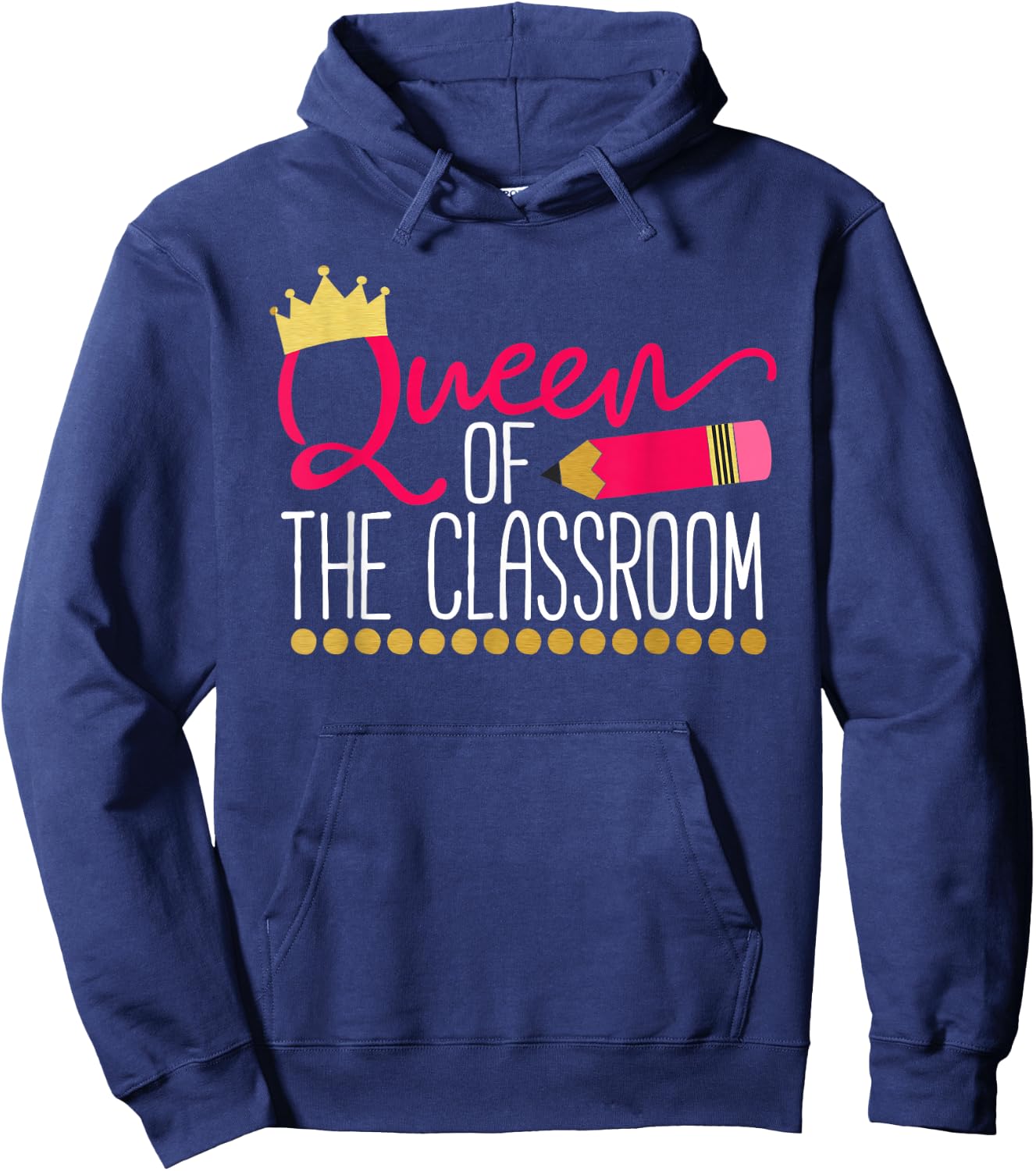 Queen of The Classroom Hoodie - Hoodie | Navy