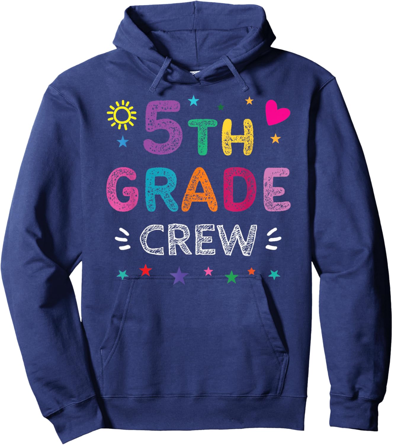 5th Grade Crew Teacher Team Fifth Grade squad Hoodie - Hoodie | Navy