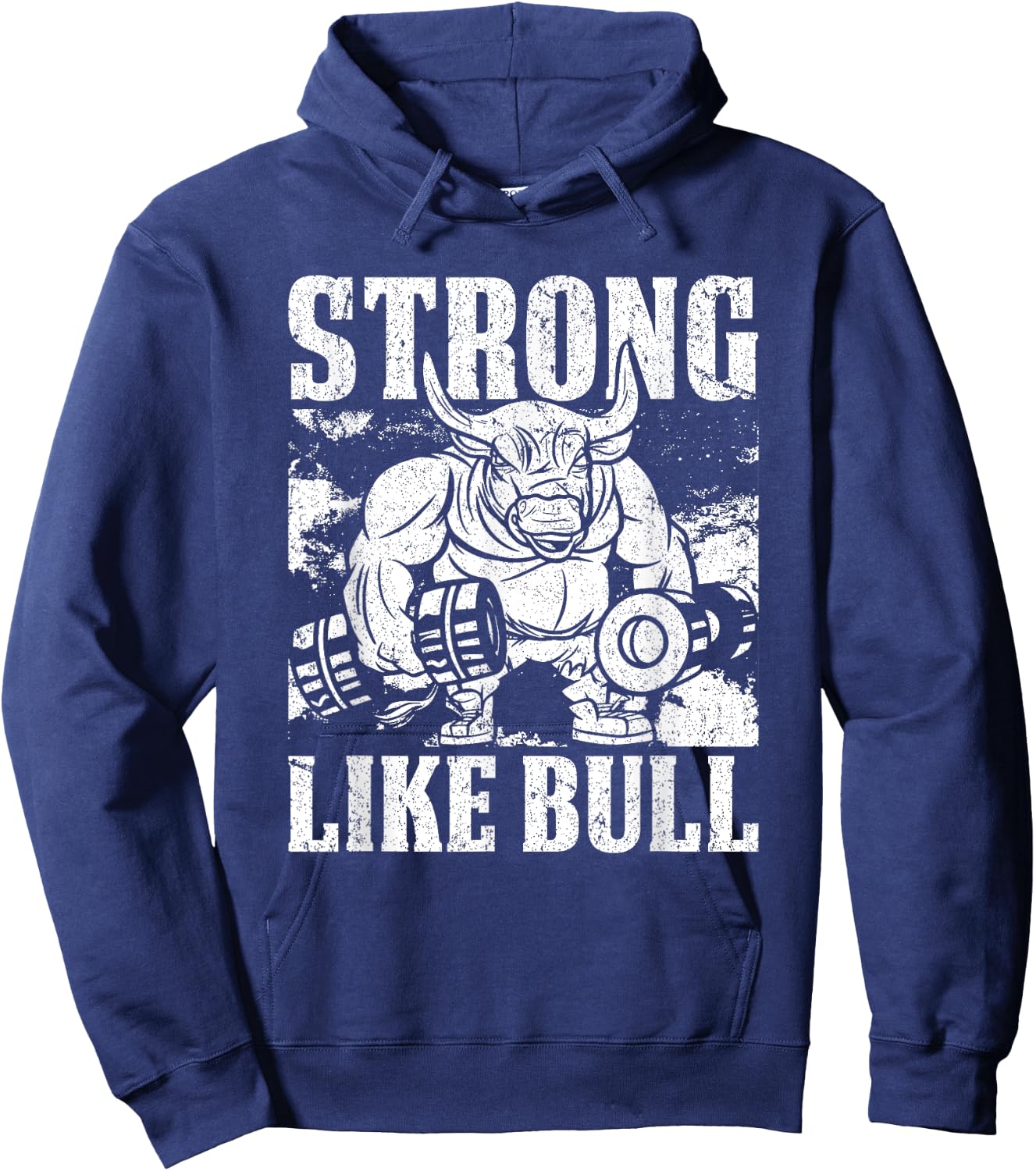Strong Like A Bull Powerlifting Bodybuilding Hoodie - Hoodie | Navy