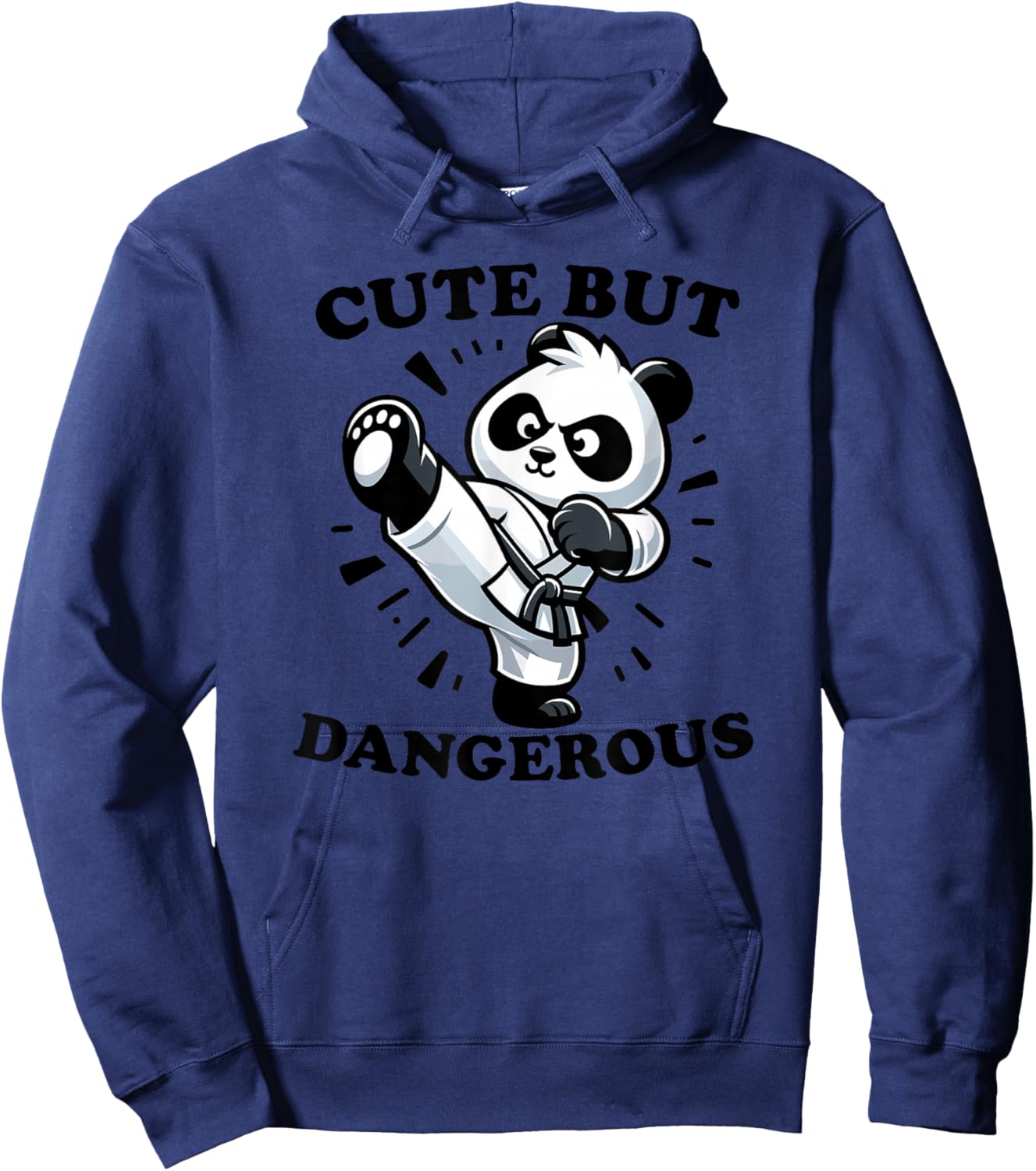 Cute Karate Panda Cute but Dangerous Hoodie - Hoodie | Navy