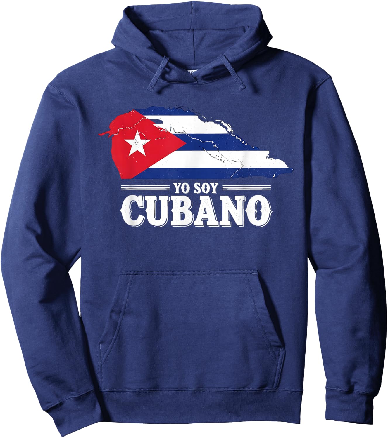 Yo Soy Cubano Cuba Flag National Pride Hoodie - Hoodie | Navy