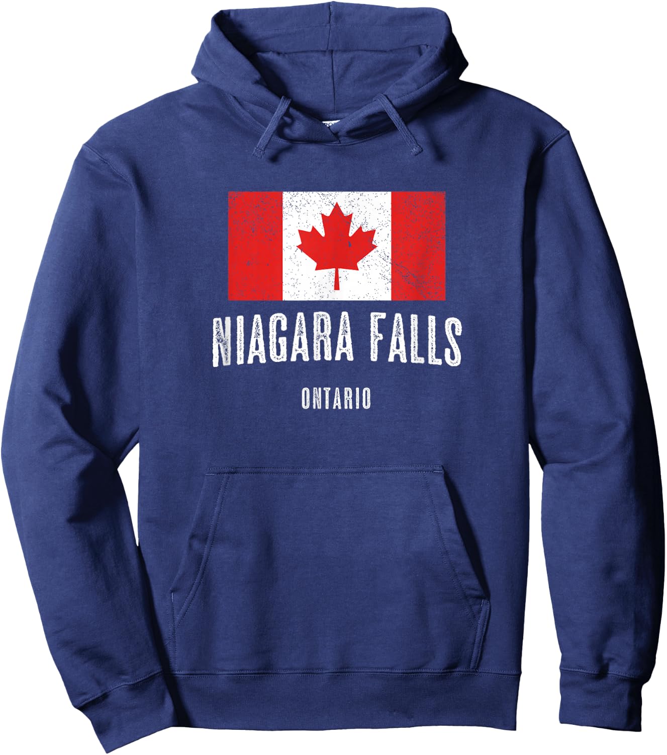 Niagara Falls Canada Canadian Flag Souvenir Hoodie - Hoodie | Navy