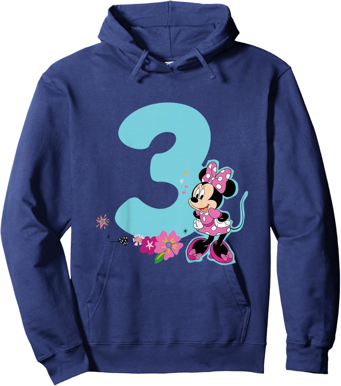 Kinder Minnie Mouse 3 Geburtstag Hoodie - Hoodie | Navy