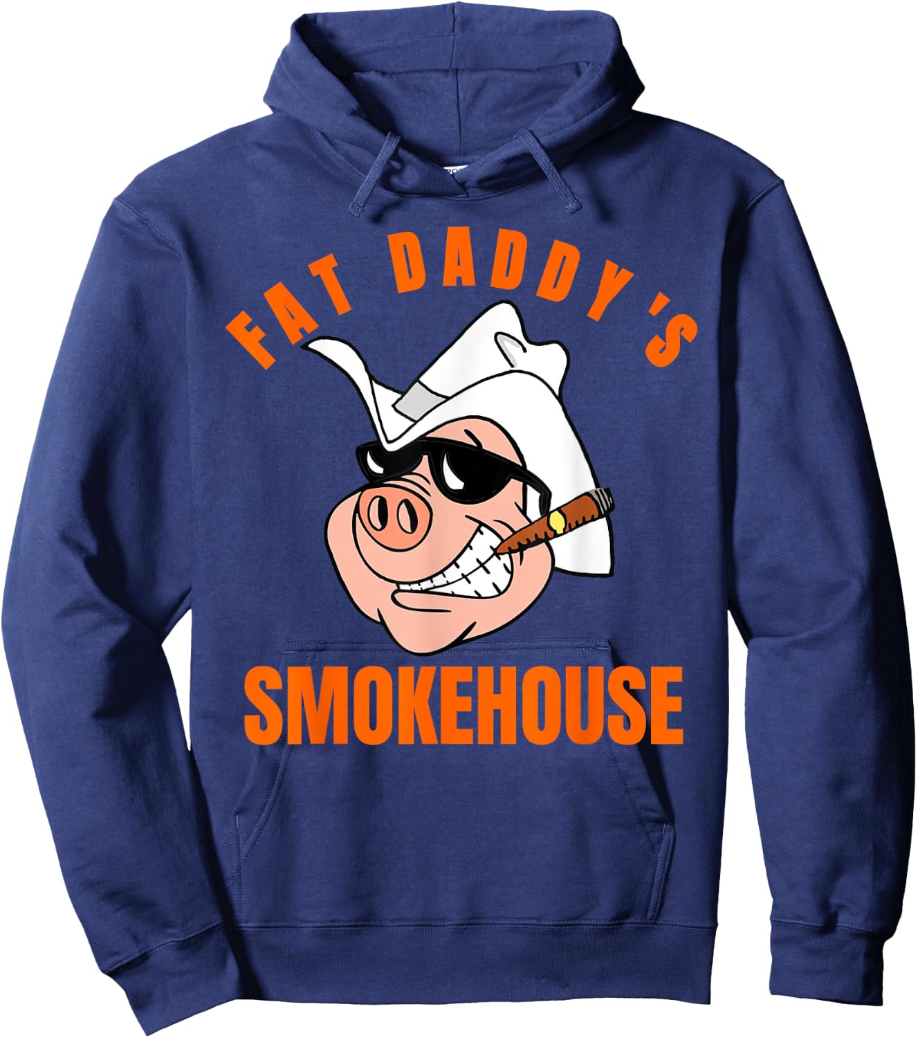Fat Daddy's Smokehouse BBQ restaurant Souvenir Hoodie - Hoodie | Navy
