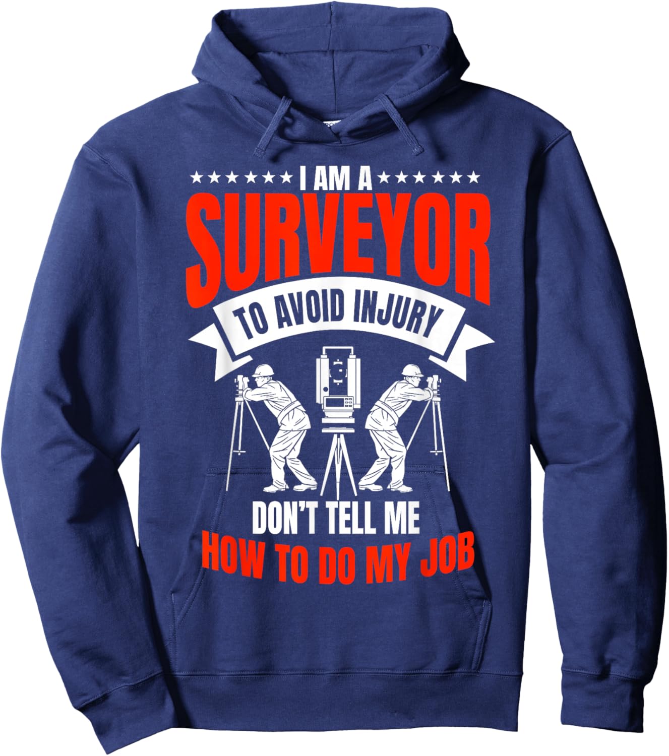 Surveyor Land Surveying Apparel -Adults Black X-Small Regular Fit Short Sleeve Cotton Land Surveyor Surveying Valuer Geodesists Cartographer Hoodie - Hoodie | Navy