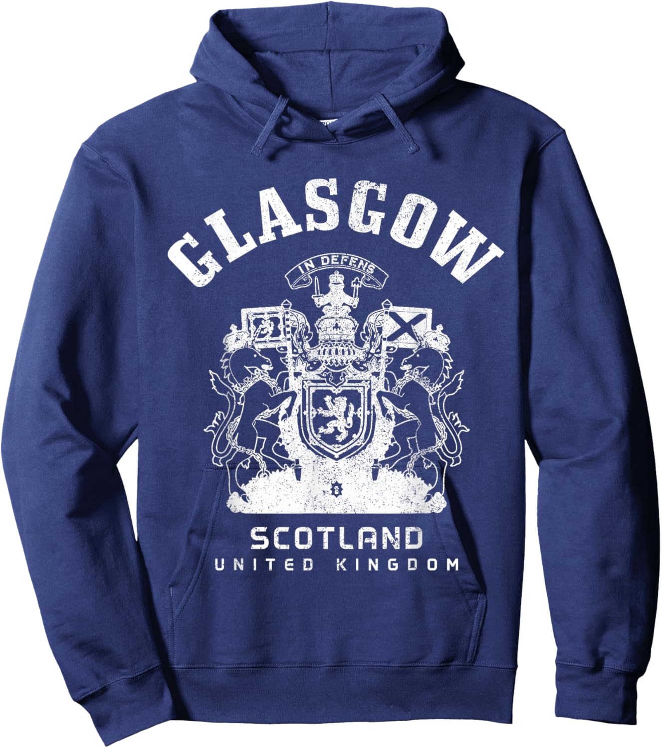 Glasgow Scotland UK Vintage Scottish Hoodie - Hoodie | Navy