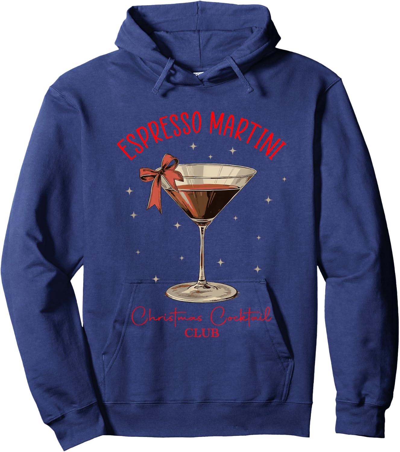 Espresso Martini Christmas Cocktail Club Design Hoodie - Hoodie | Navy