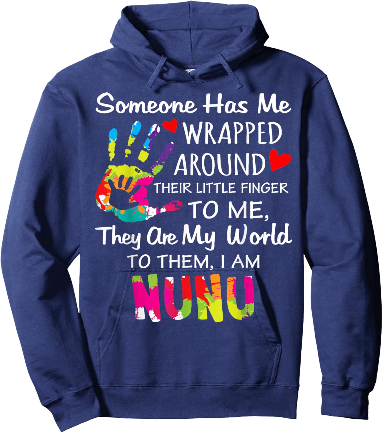Nunu Grandma Nickname, I Love Being Nunu Hoodie - Hoodie | Navy