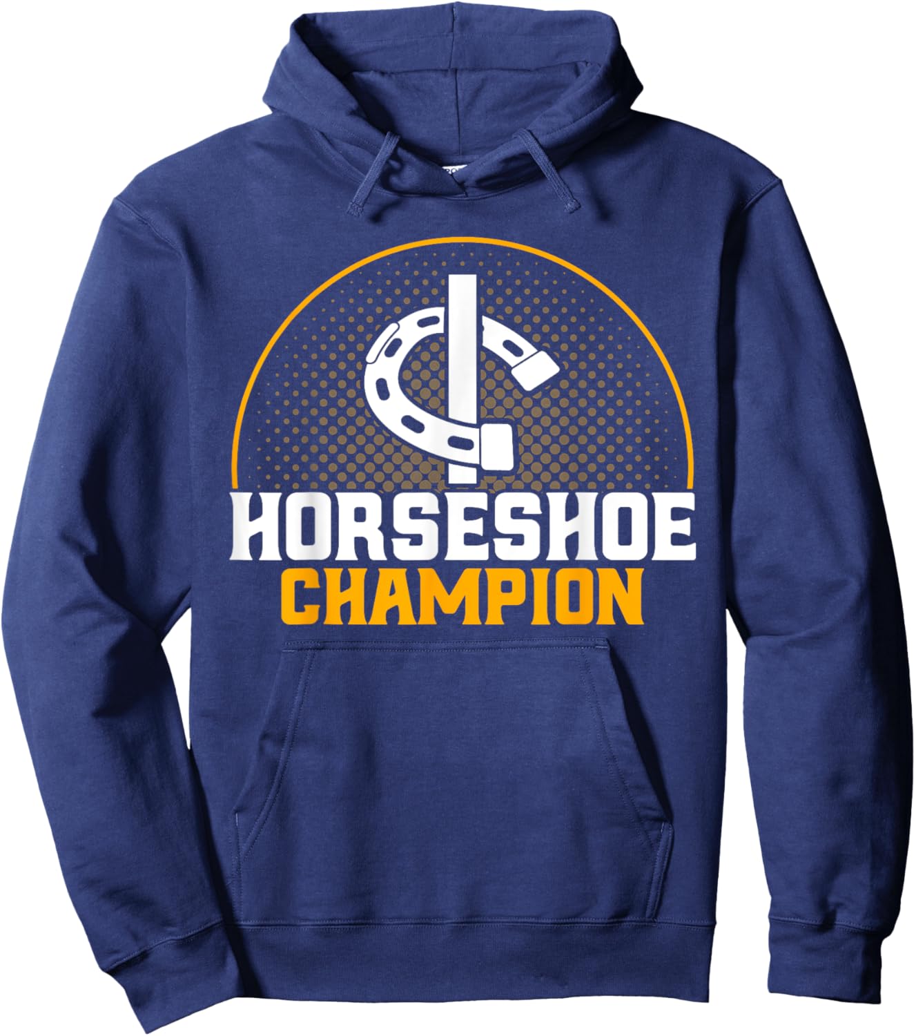 Horseshoe Pitching Horseshoe Champion Pitcher Hoodie - Hoodie | Navy