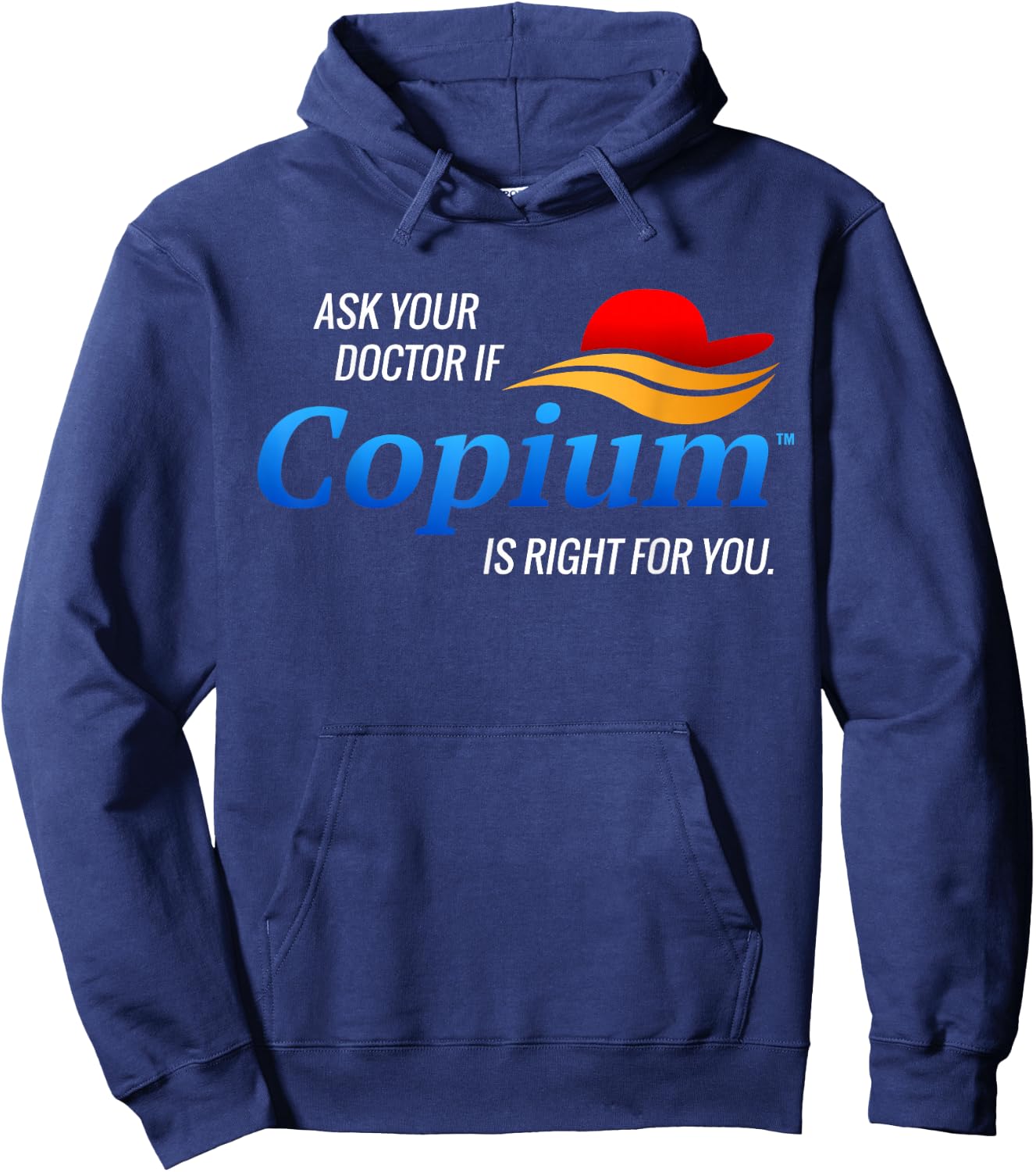 Copium - Funny Anti Trump Biden Election Hoodie - Hoodie | Navy