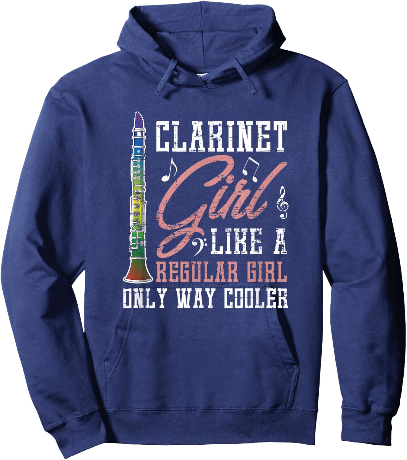 Clarinetist Orchestra Music Girl Gift Clarinet Hoodie - Hoodie | Navy