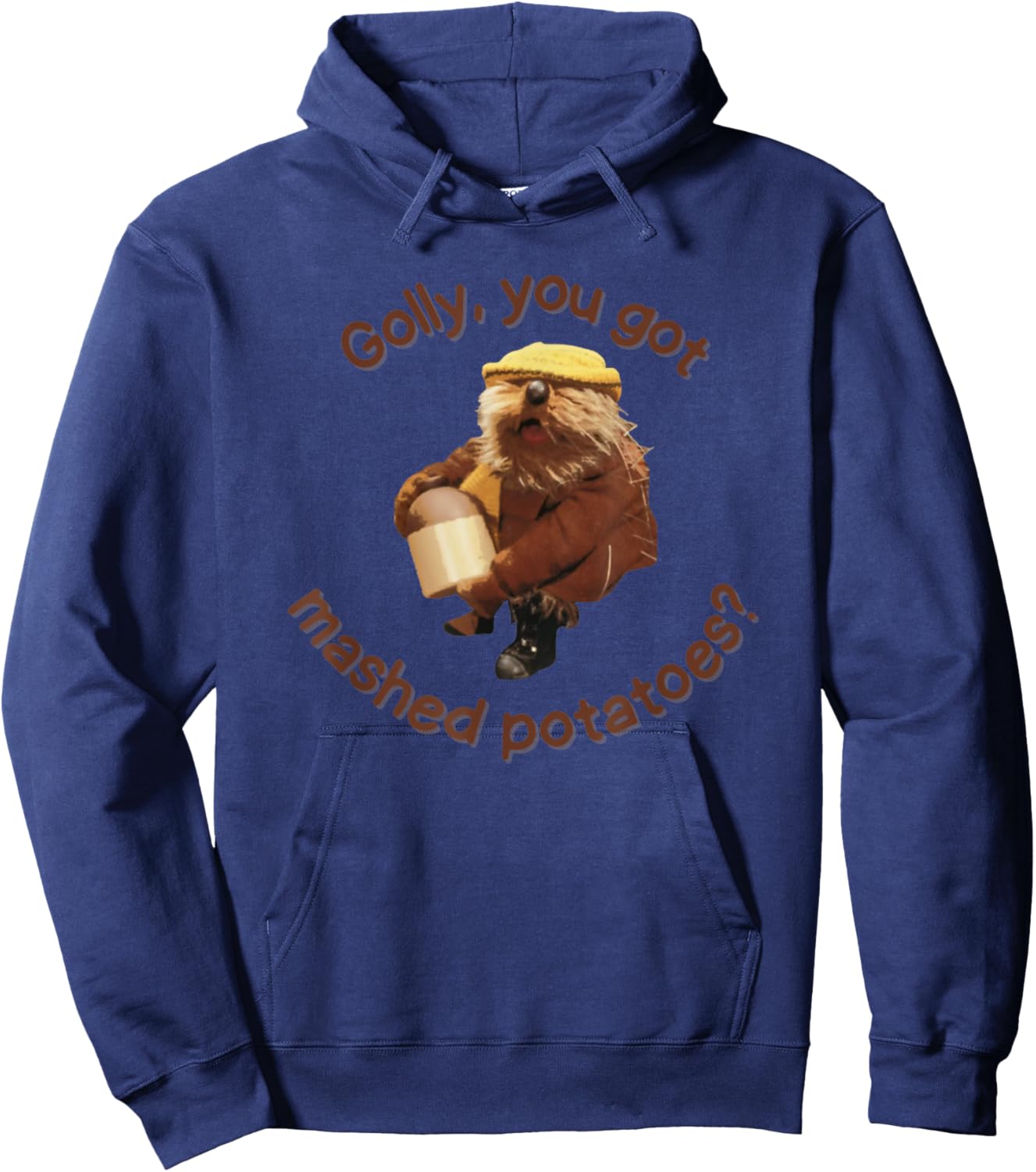 Golly, You Got Mashed Potatoes Cute EmmOtter Hoodie - Hoodie | Navy