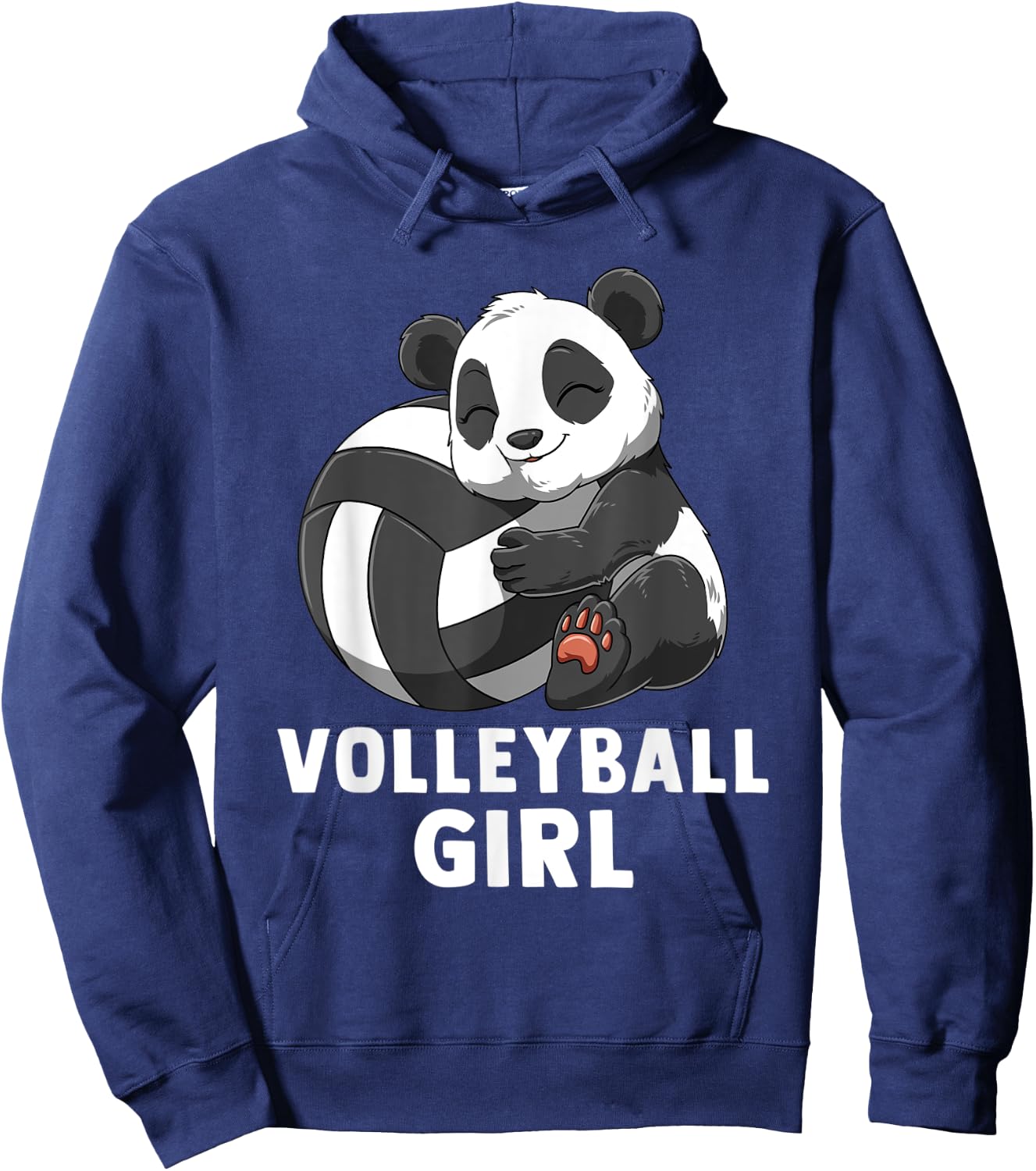 Volleyball Panda Girl Hoodie - Hoodie | Navy
