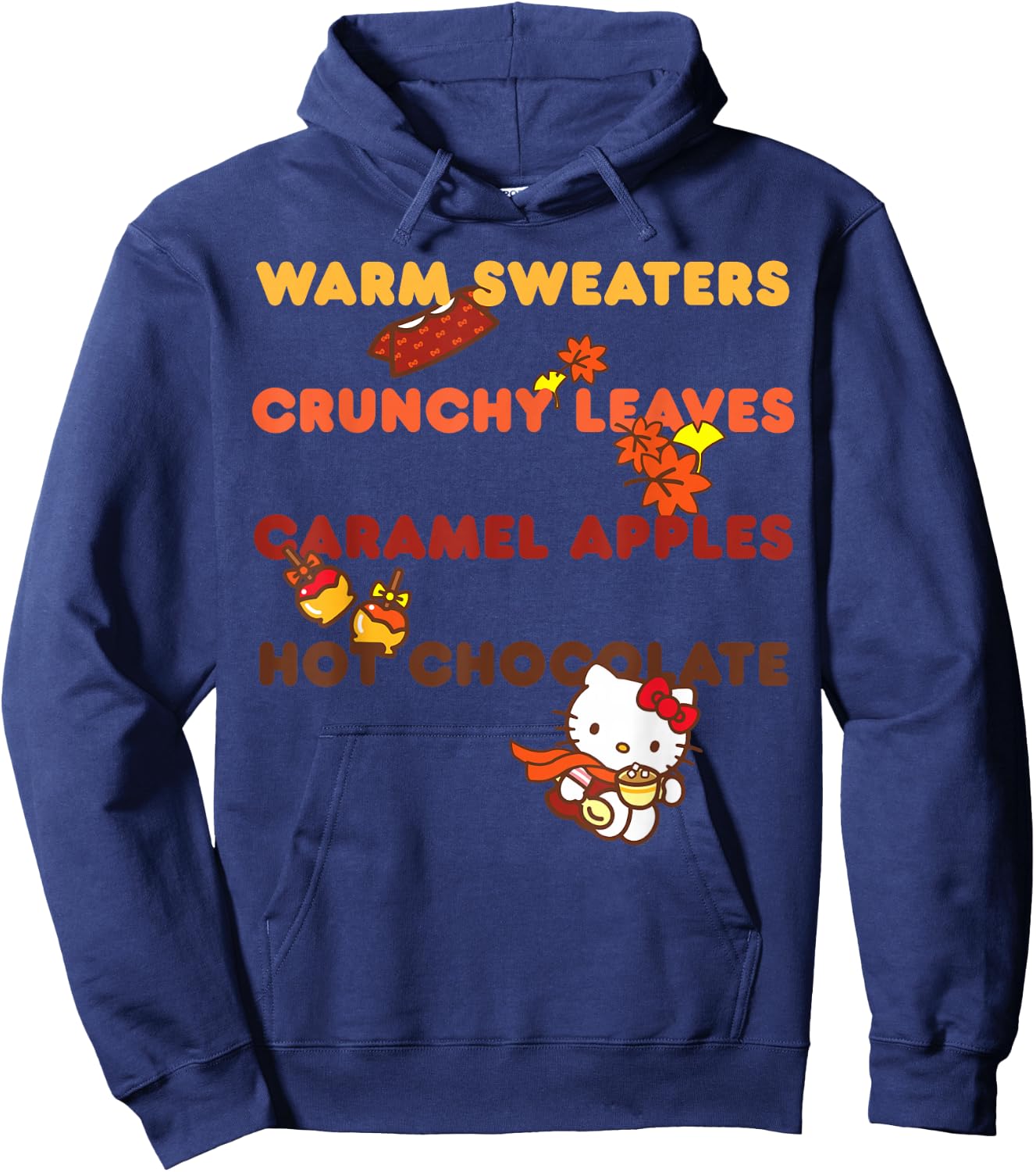 Hello Kitty Favorite Fall Things Hoodie - Hoodie | Navy