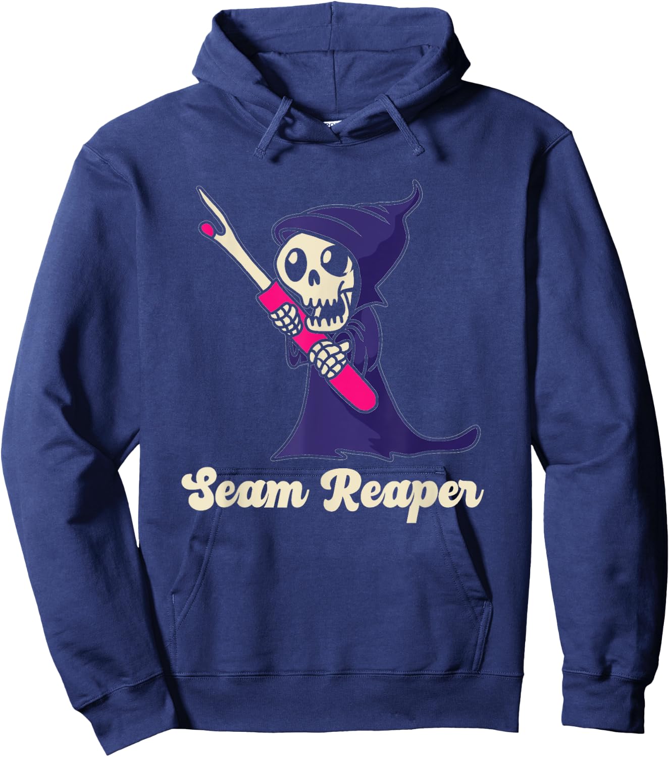 Seam Reaper Funny Seam Ripper Gift Hoodie - Hoodie | Navy