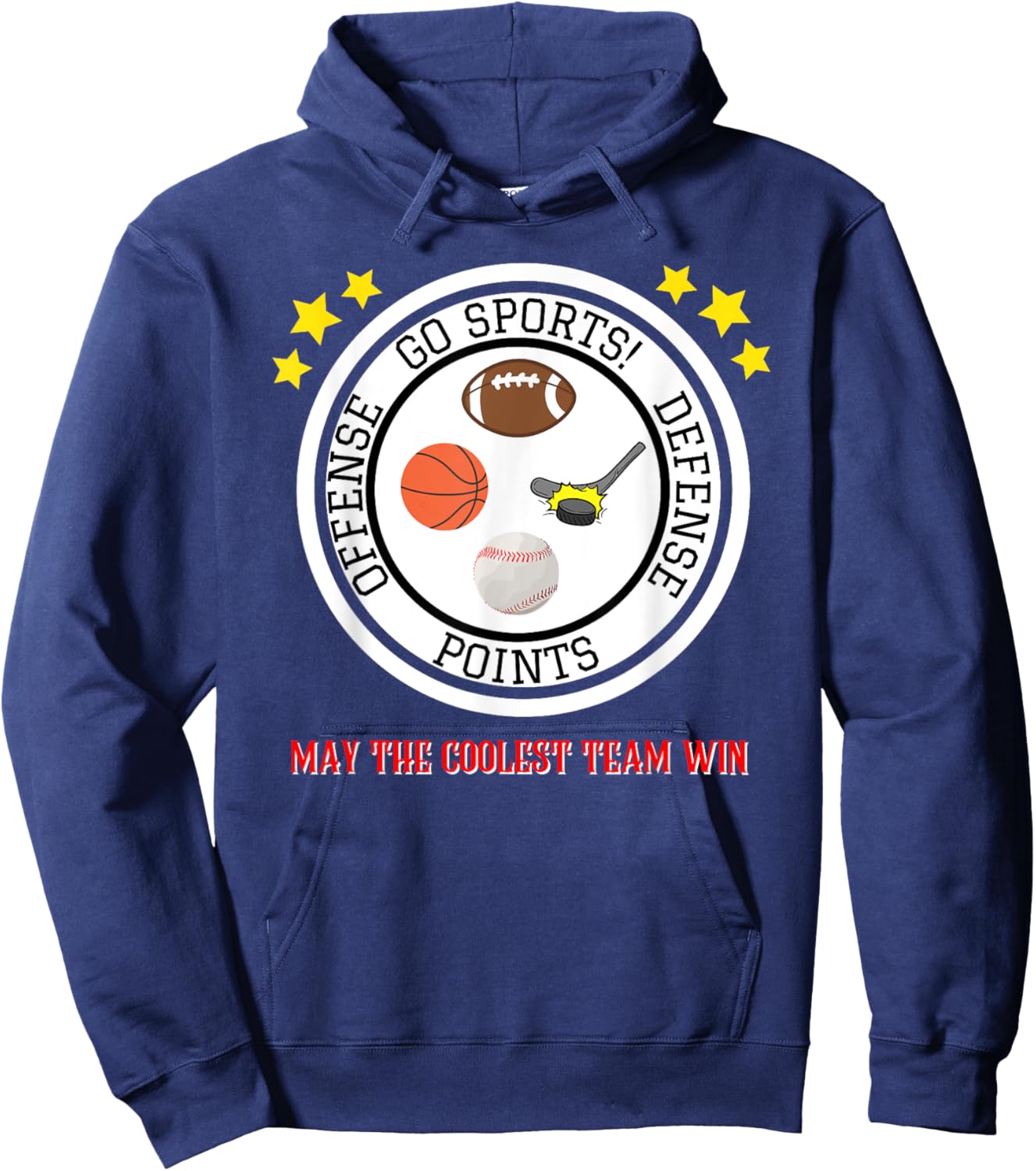 Funny Shirt - Go Sports! Hoodie - Hoodie | Navy