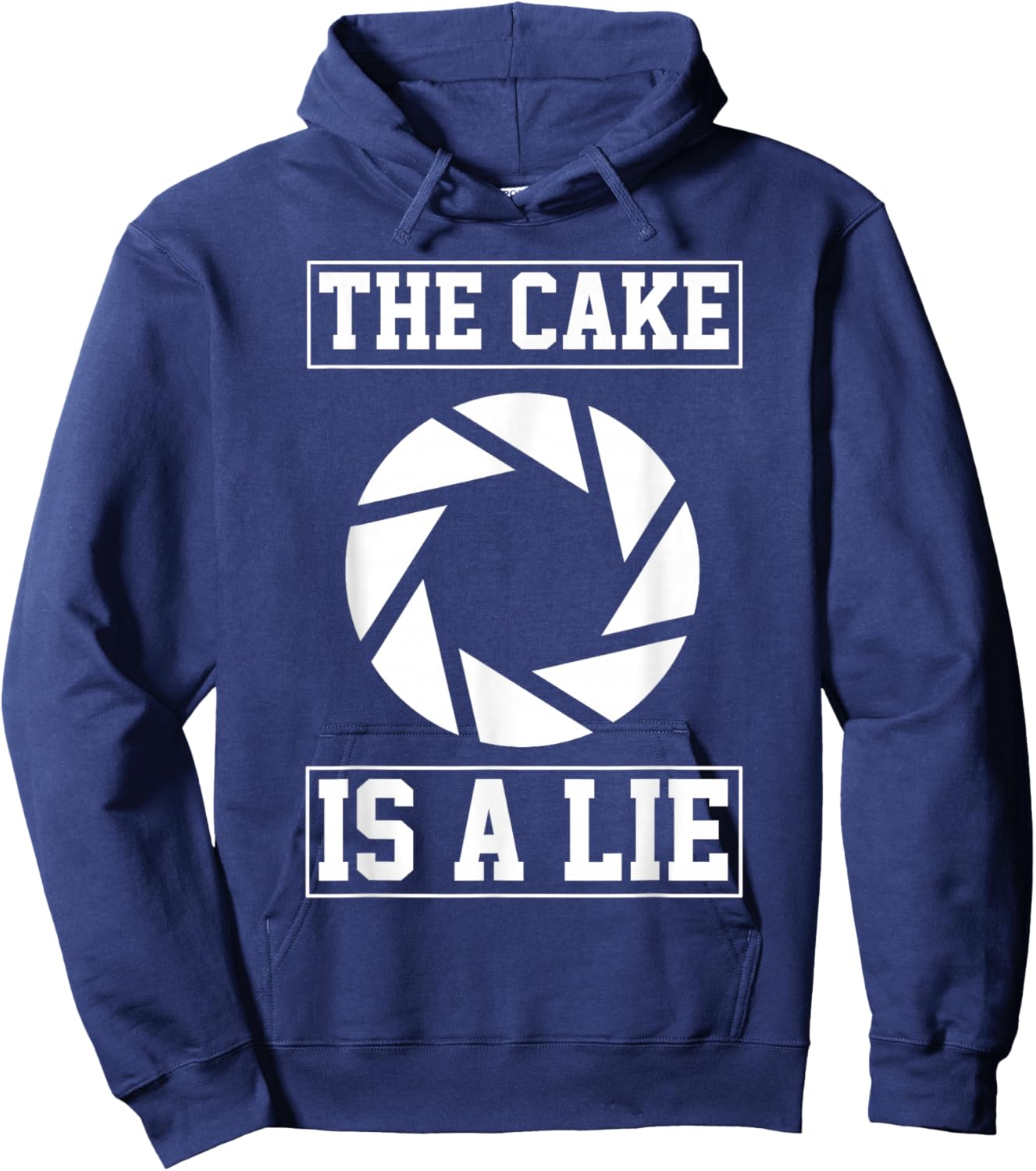 The cake is a Lie Hoodie - Hoodie | Navy