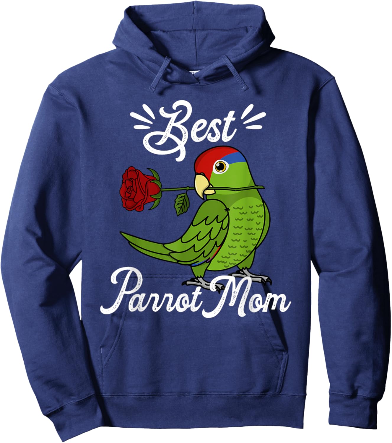 Best Parrot Mom I Mexican Red-headed Amazon Hoodie - Hoodie | Navy