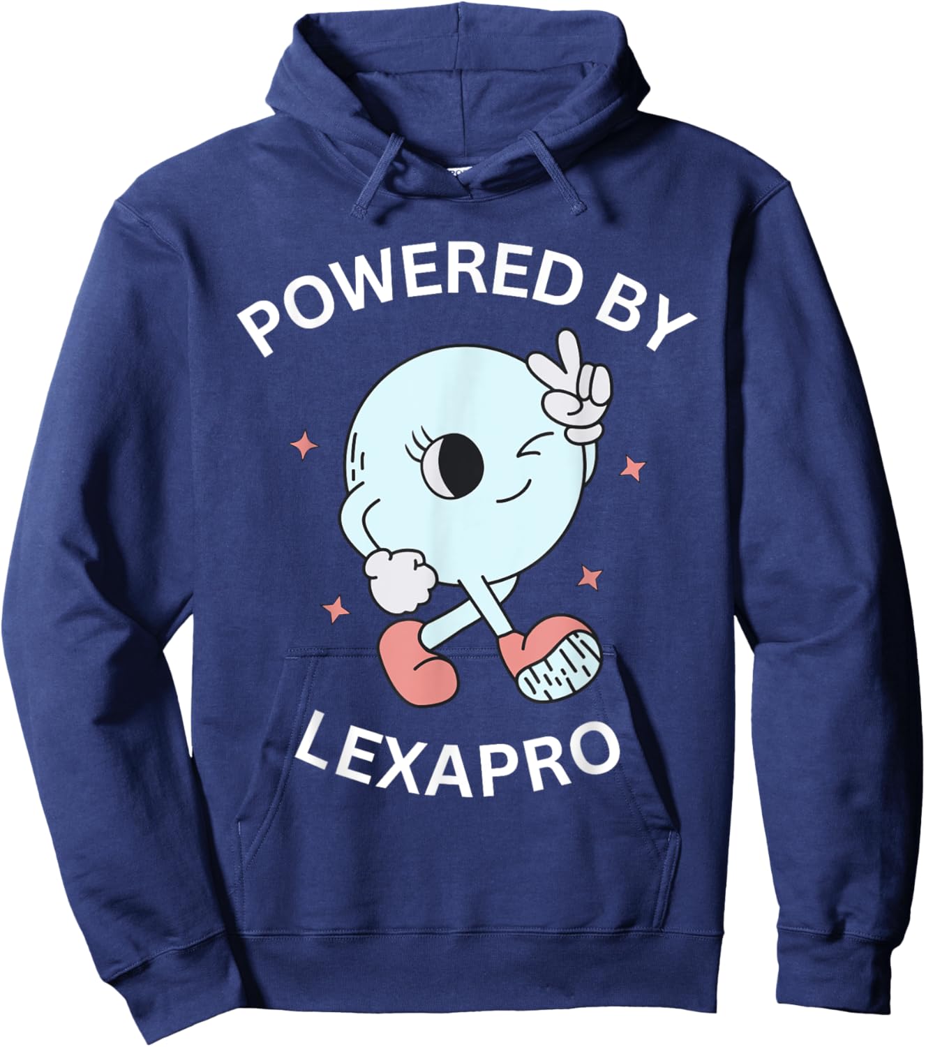 Powered By Lexapro Hoodie - Hoodie | Navy