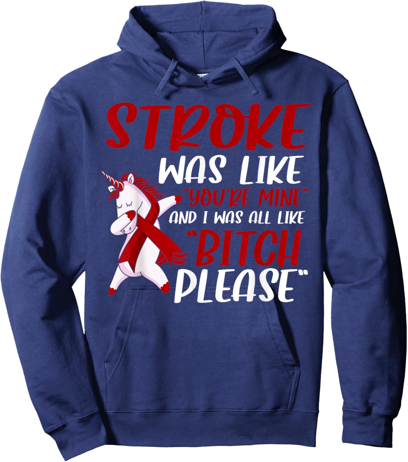 Funny Stroke Survivor Stroke recovery Hoodie - Hoodie | Navy