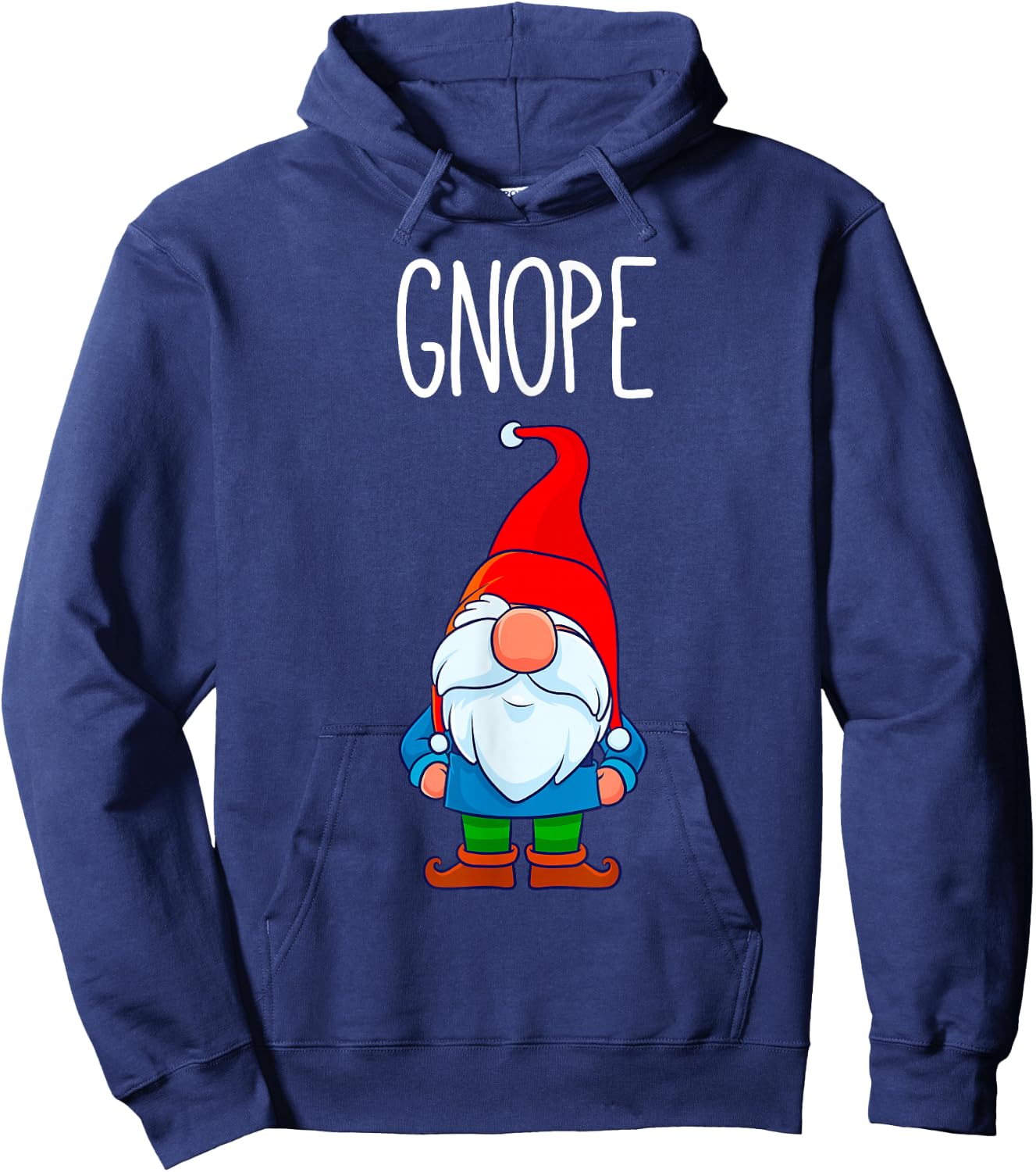 Gnome Tomte Garden Gnome Gift Funny Nope Hoodie - Hoodie | Navy