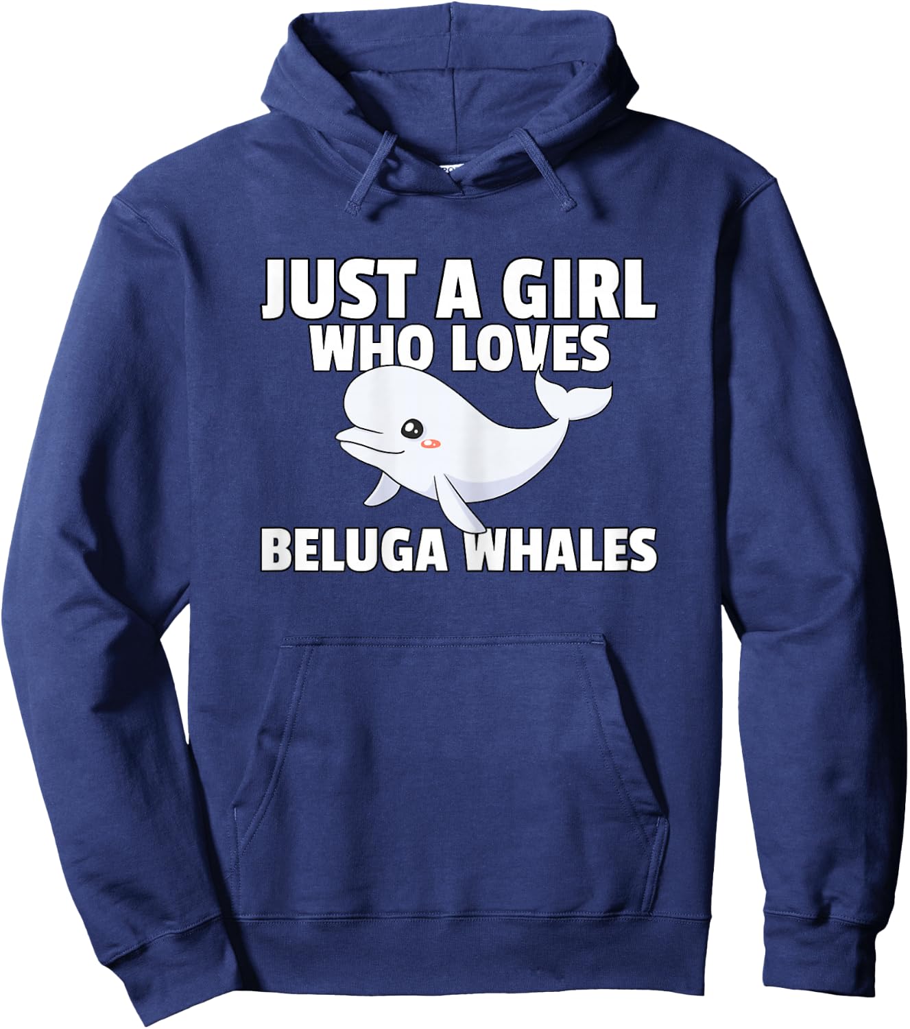 Beluga Whale Baby Beluga Costume Hoodie - Hoodie | Navy